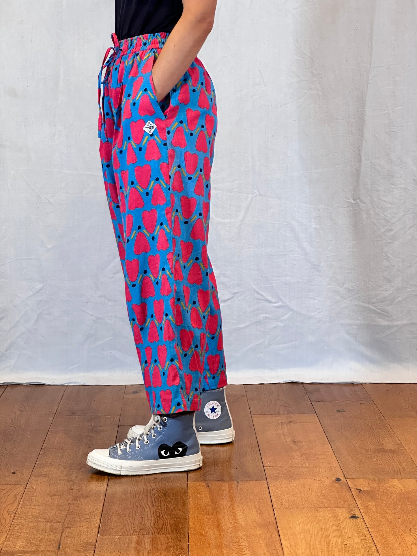 Anko Trousers in 'Blue Honey Heart'