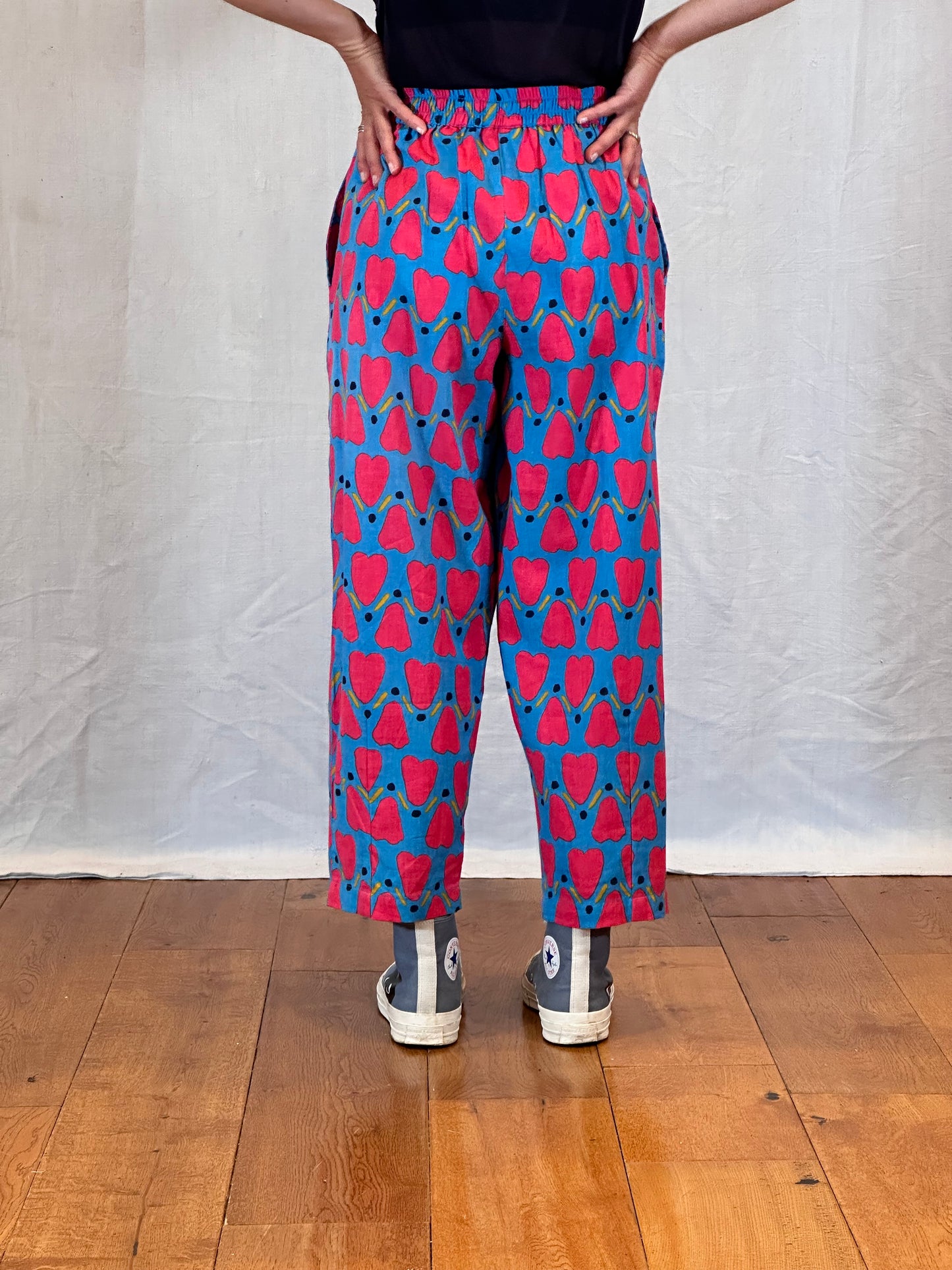 Anko Trousers in 'Blue Honey Heart'