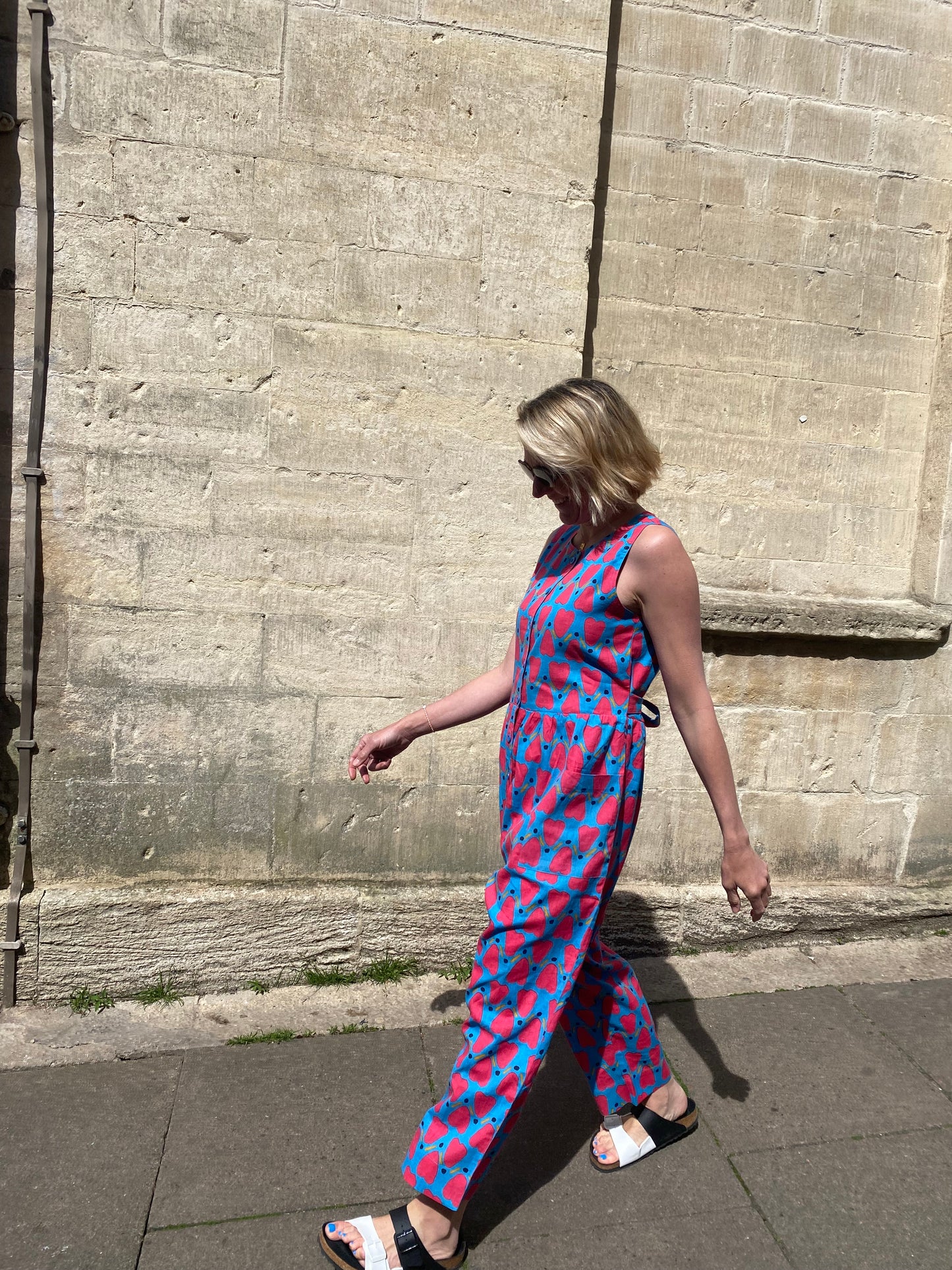 Andy Dungarees in 'Blue Honey Heart'