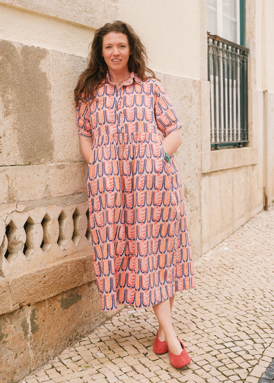 Ammie Dress in 'Peachy Beak'