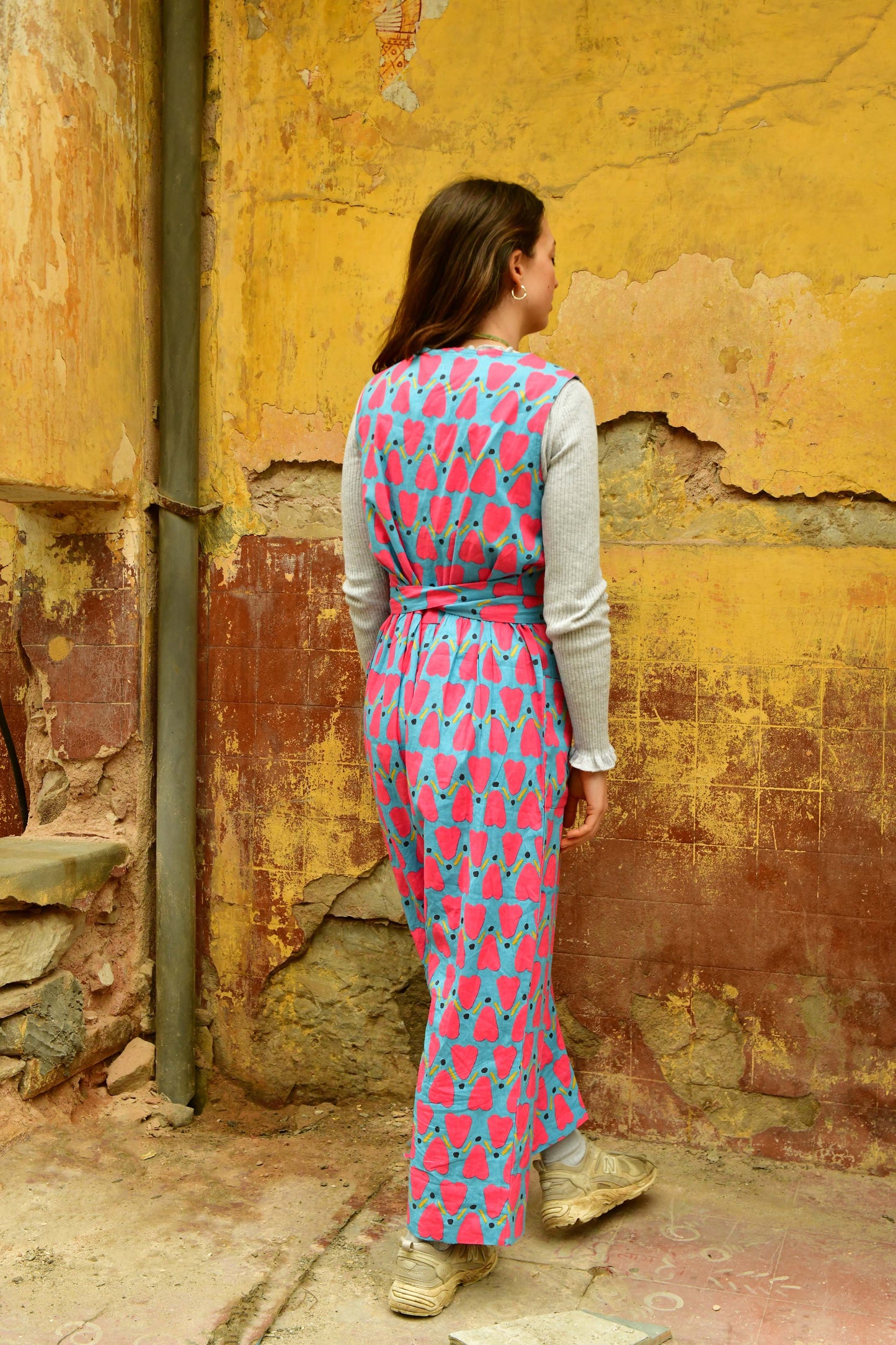 Andy Dungarees in 'Blue Honey Heart'