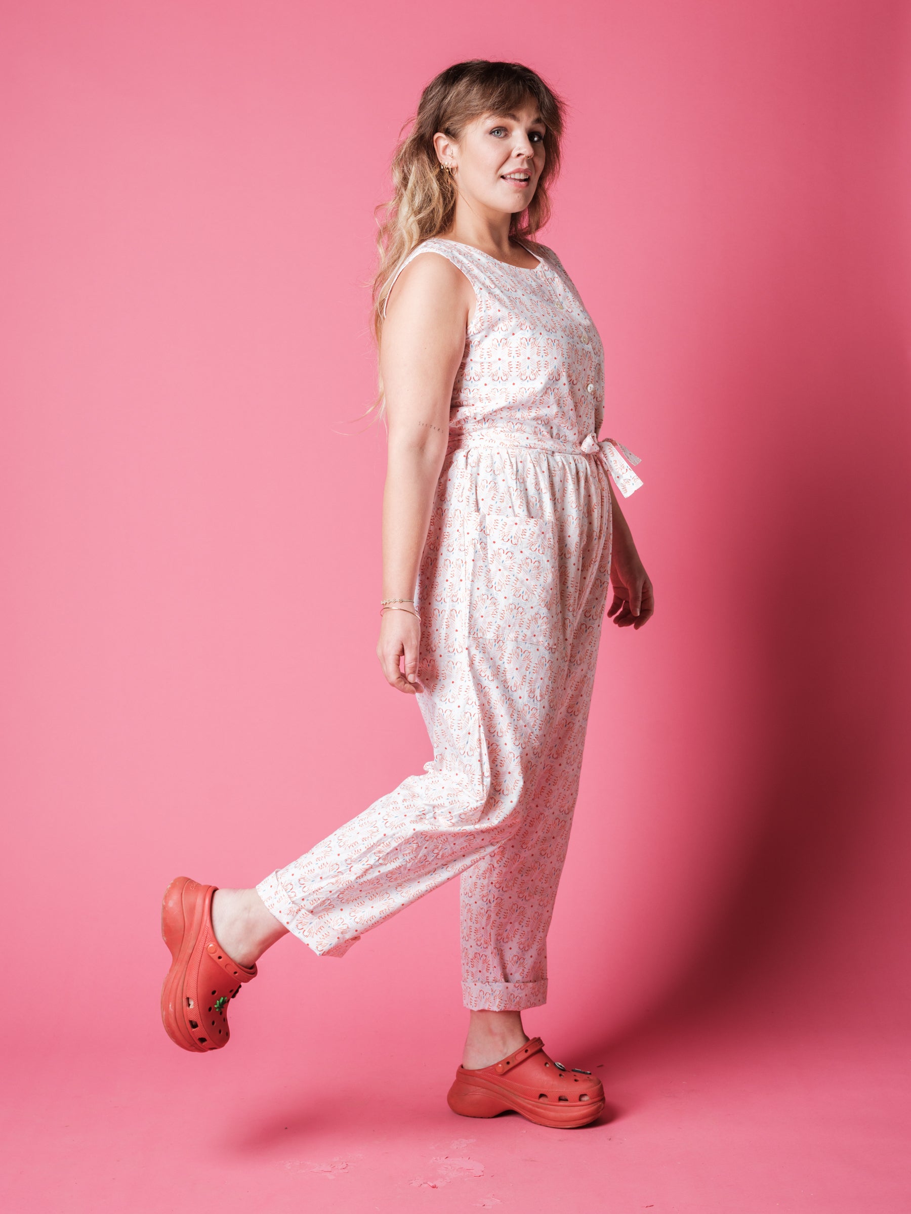 Andy Dungarees in 'Firework' Print