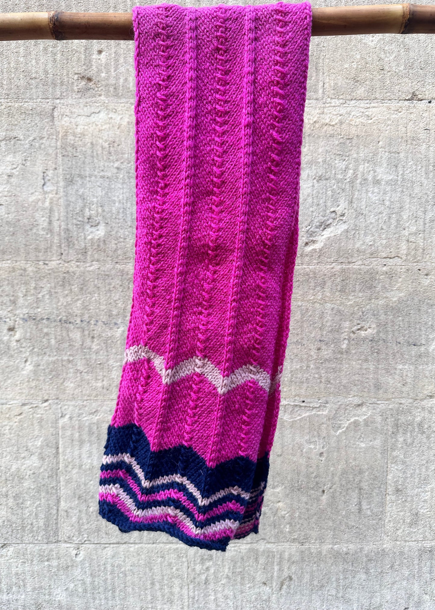 Scarf: 'Pink Chevron'