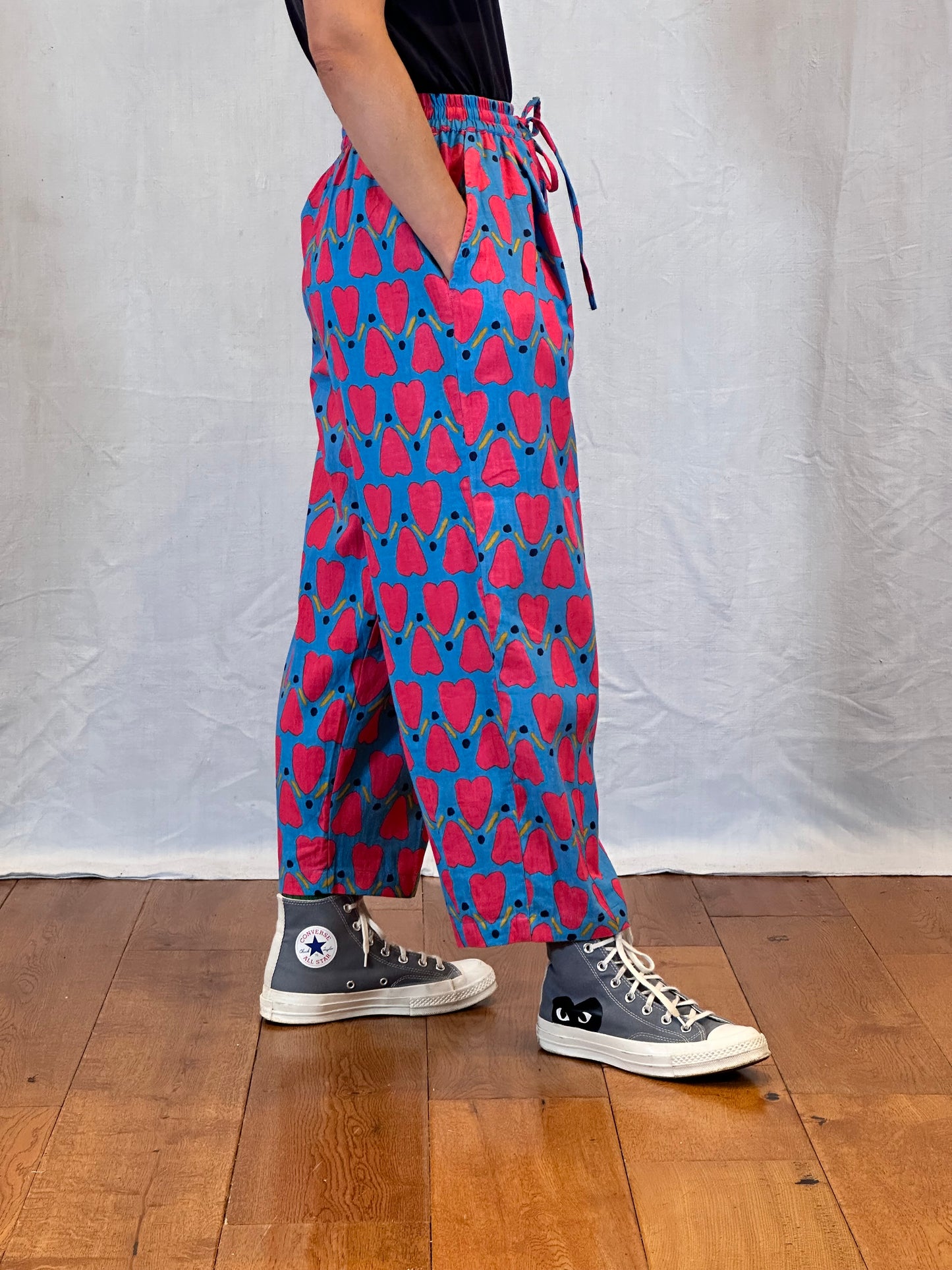 Anko Trousers in 'Blue Honey Heart'