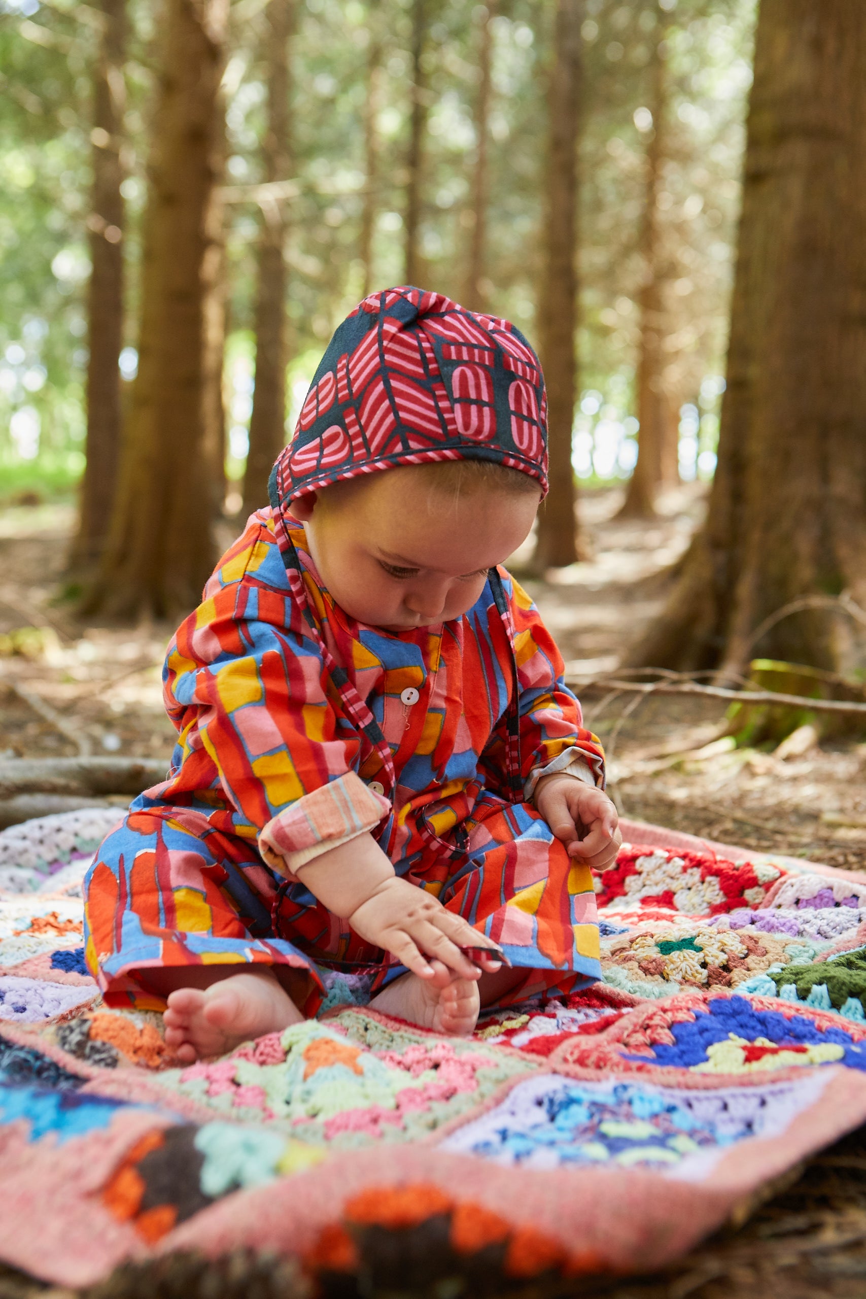 Kid's Playsuit in 'Battenburg' 0-6yrs