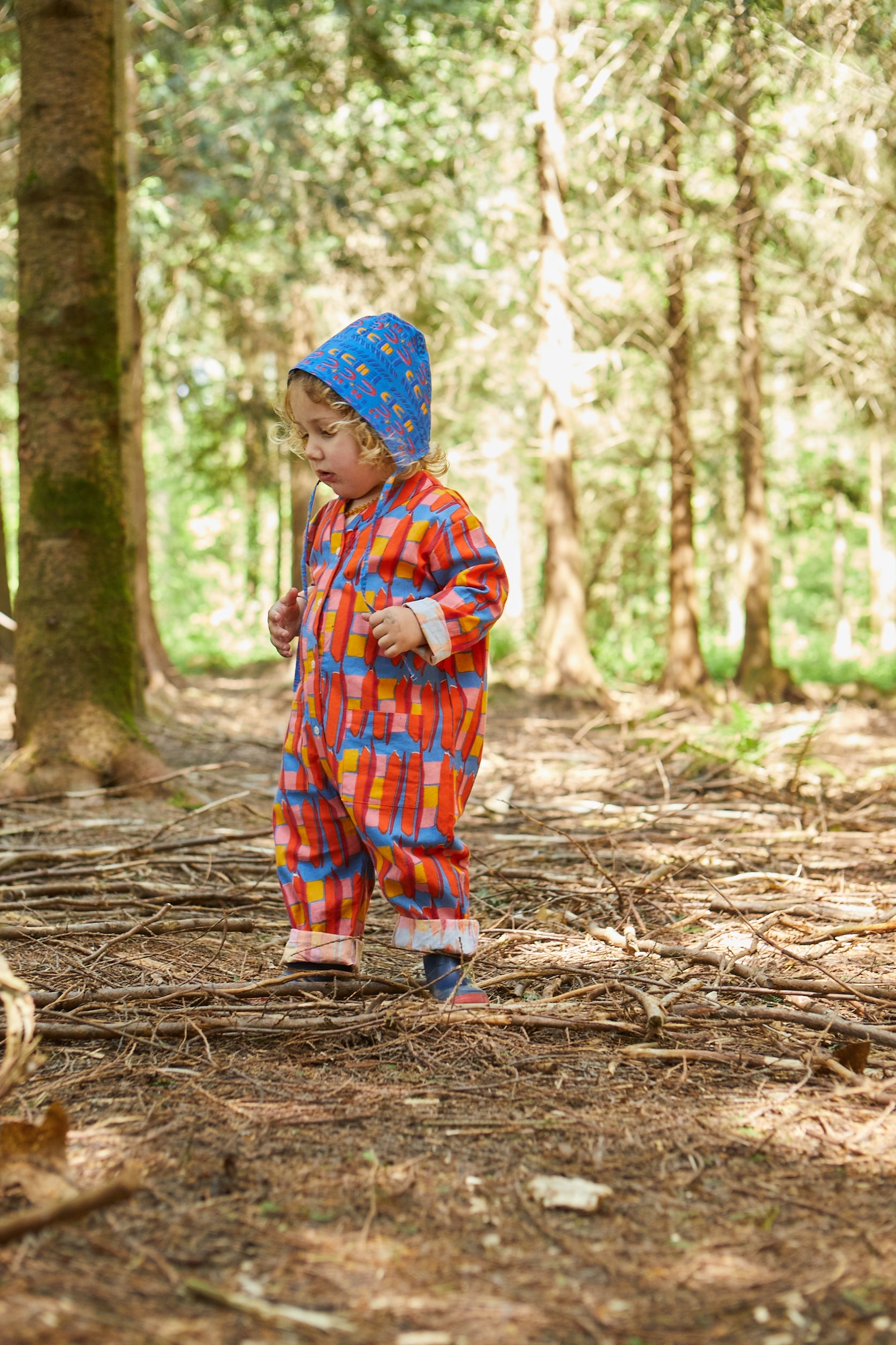 Kid's Playsuit in 'Battenburg' 0-6yrs