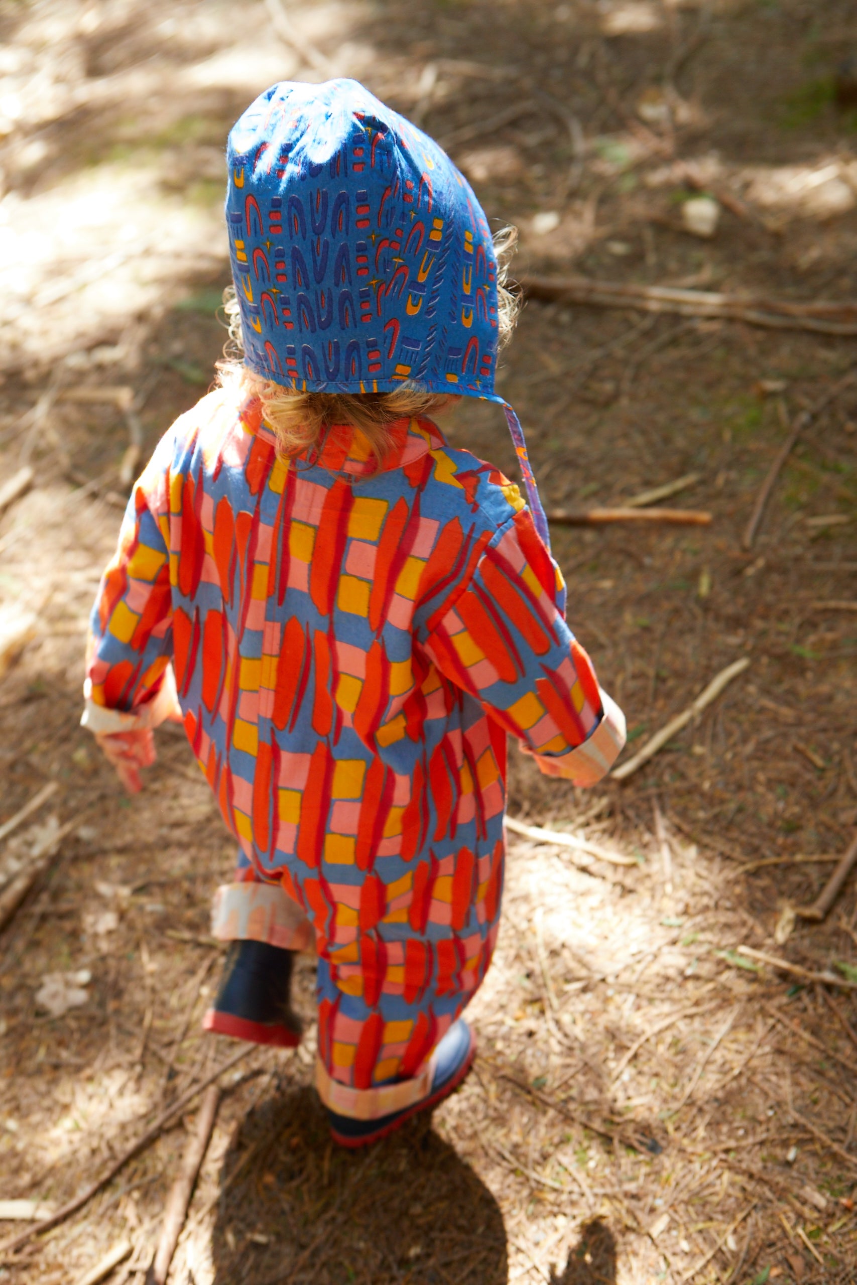 Kid's Playsuit in 'Battenburg' 0-6yrs