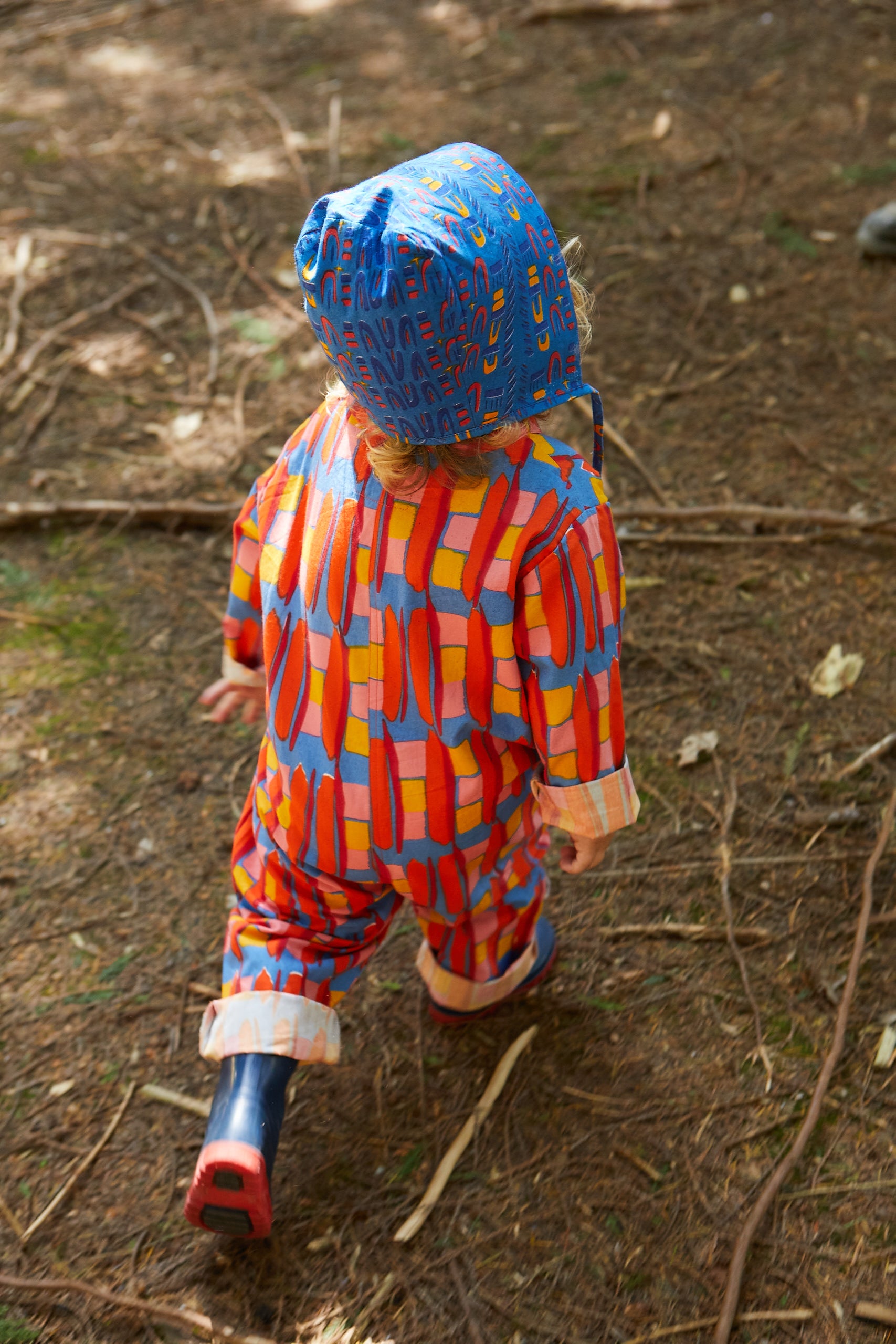 Kid's Playsuit in 'Battenburg' 0-6yrs