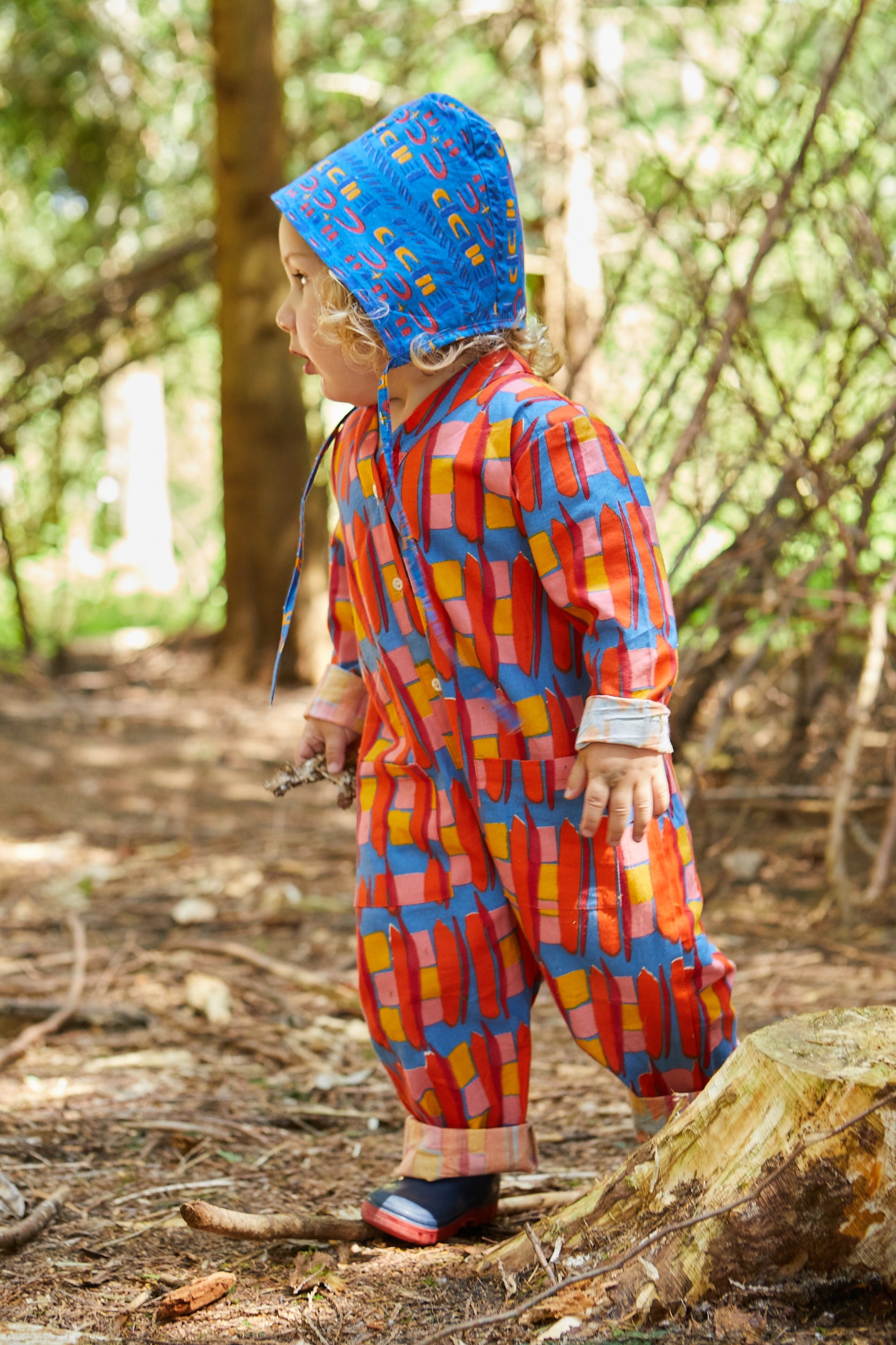 Kid's Playsuit in 'Battenburg' 0-6yrs