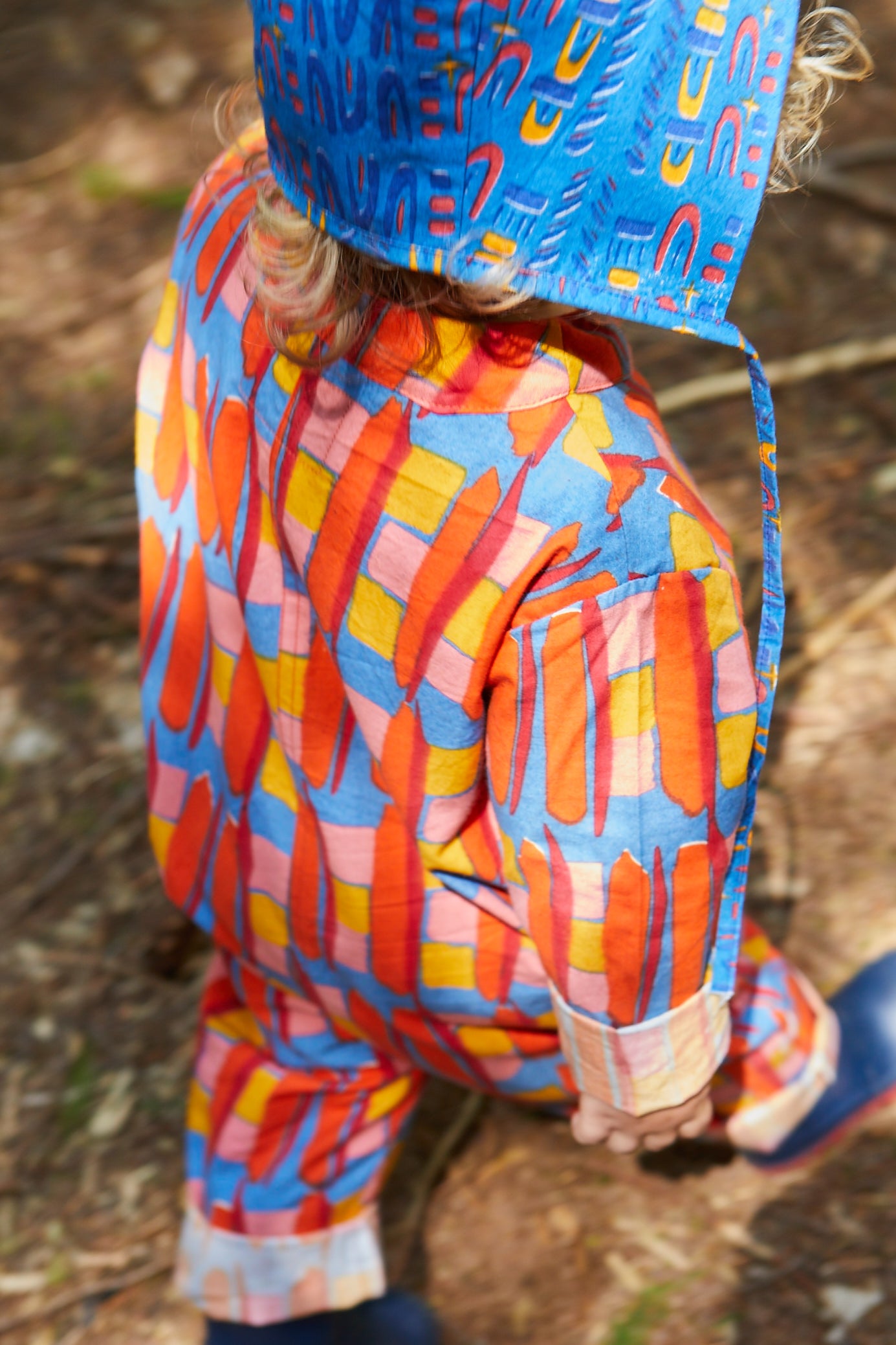 Kid's Playsuit in 'Battenburg'