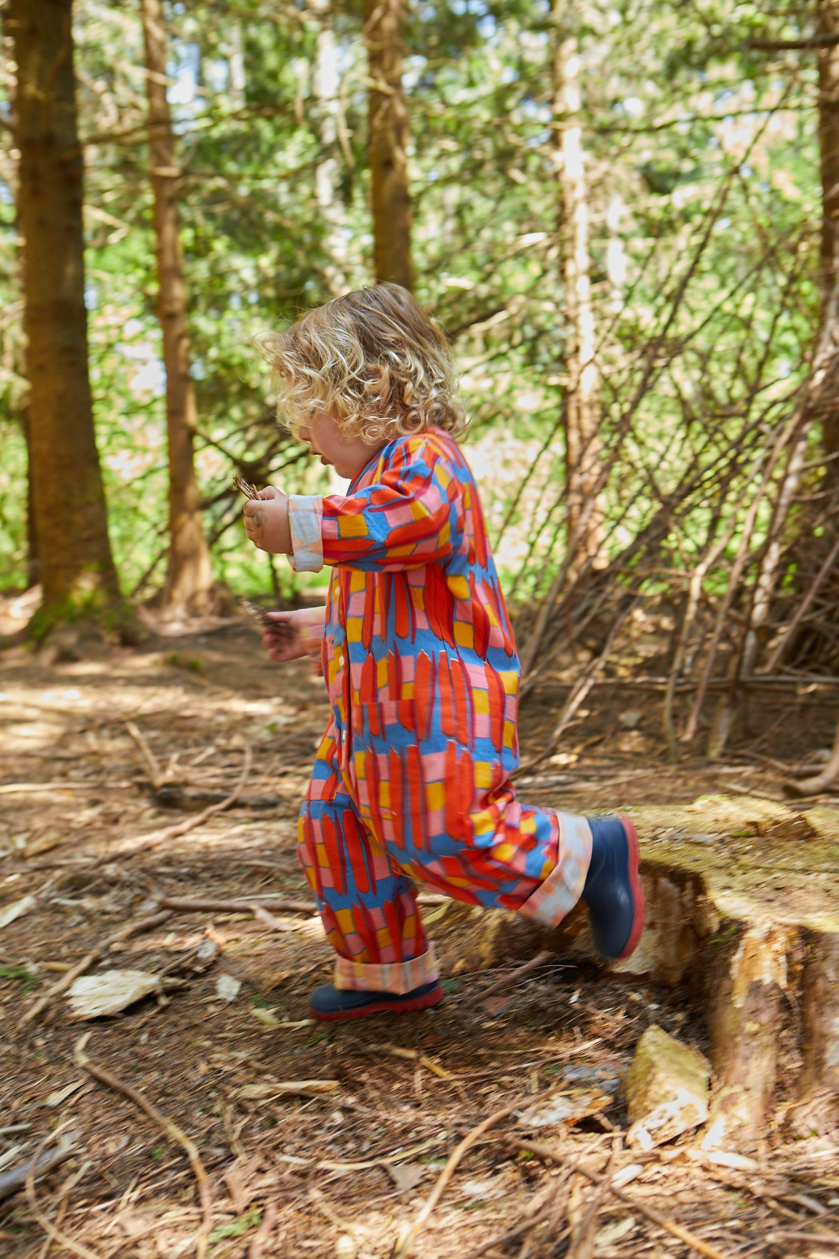 Kid's Playsuit in 'Battenburg' 0-6yrs