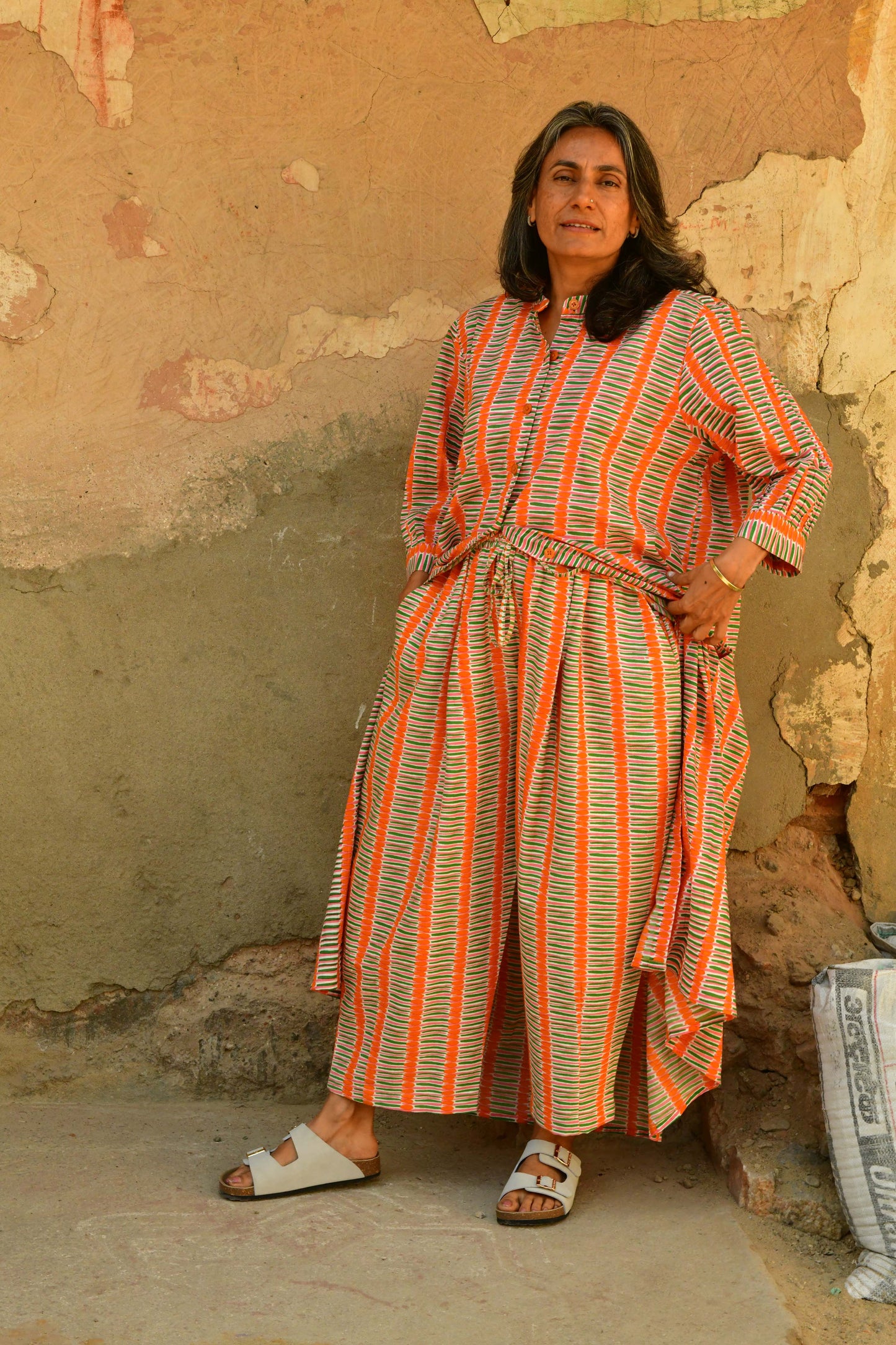 Anko Trousers in 'White Tulip'