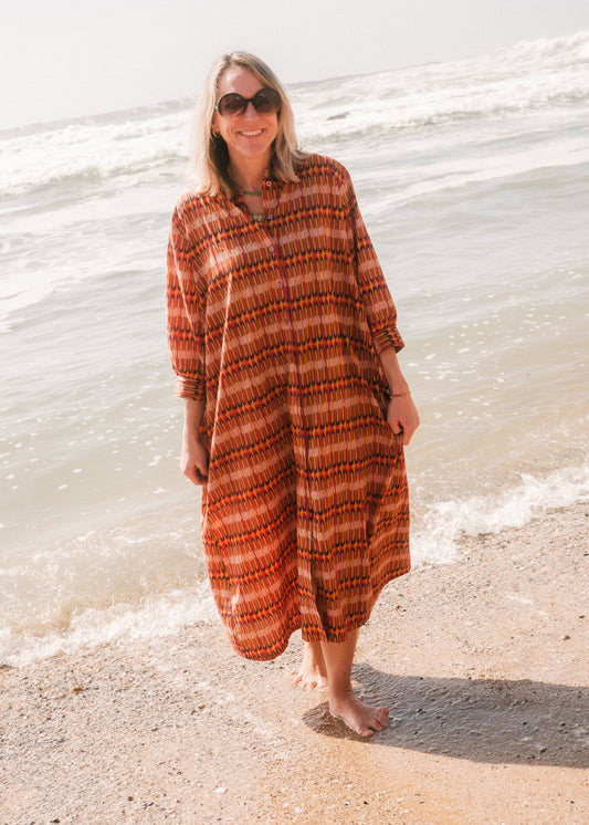 Beach Tunic in 'Rainbow Stairs'