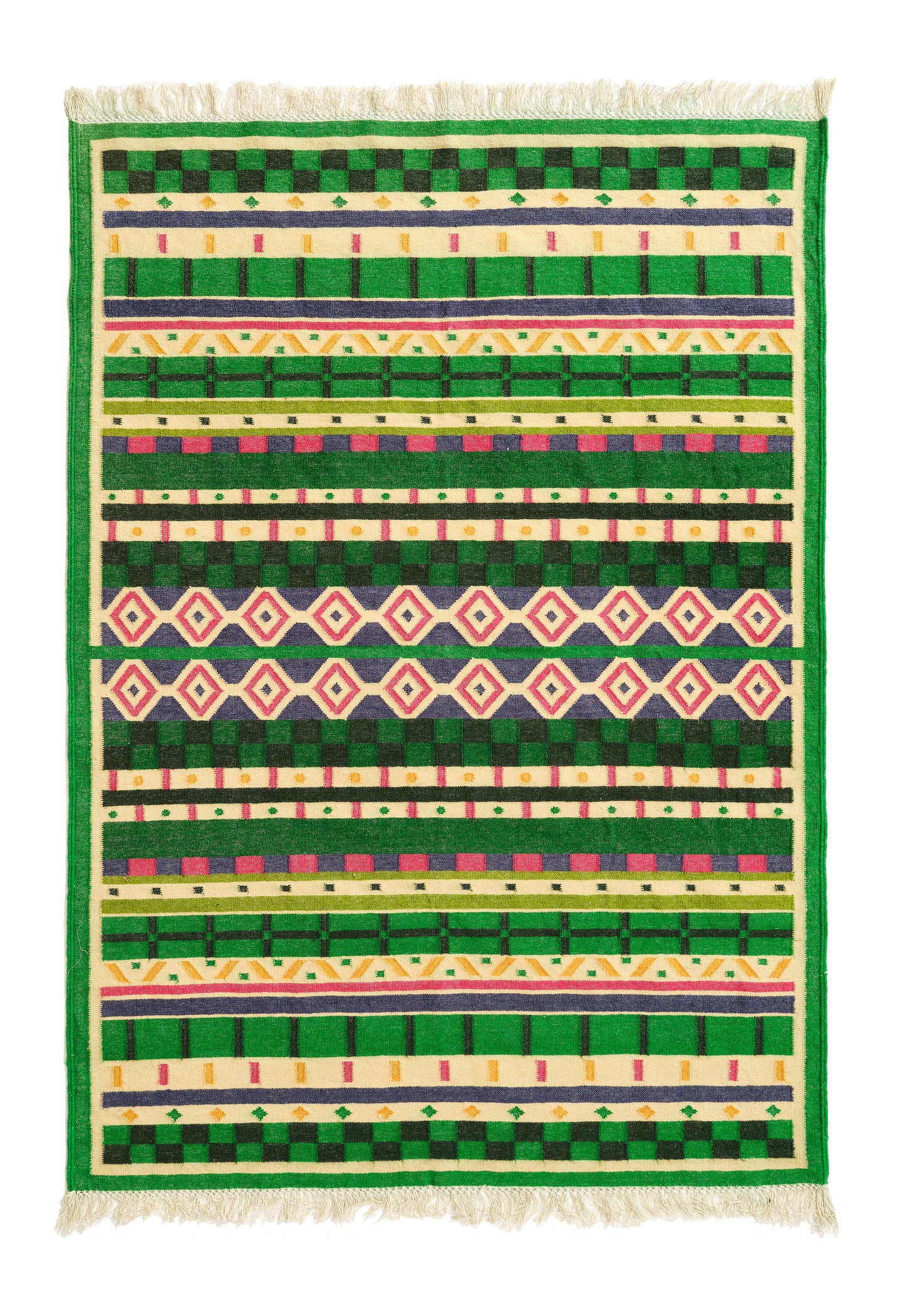Medium Wool Rug in 'Beetle Green'