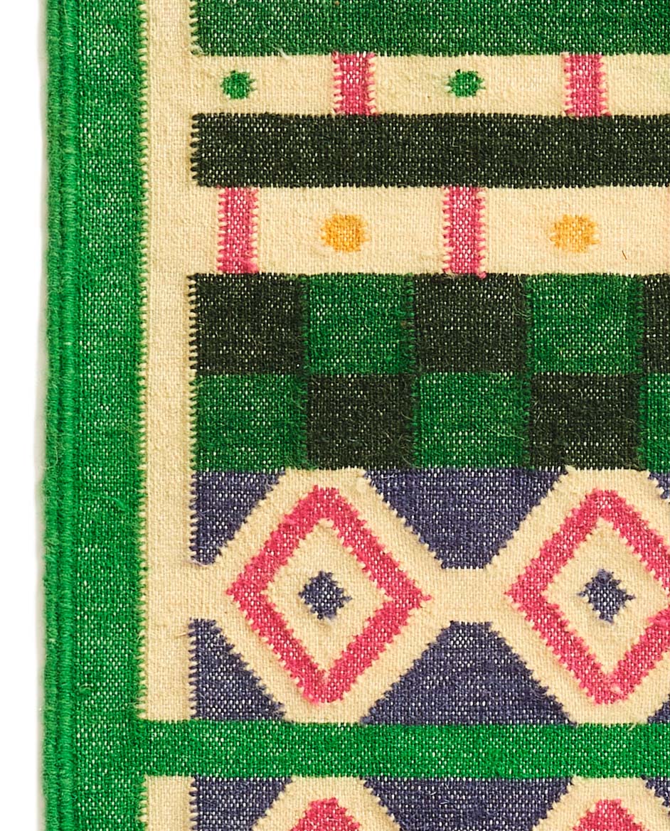 Wool Rug in Beetle Green