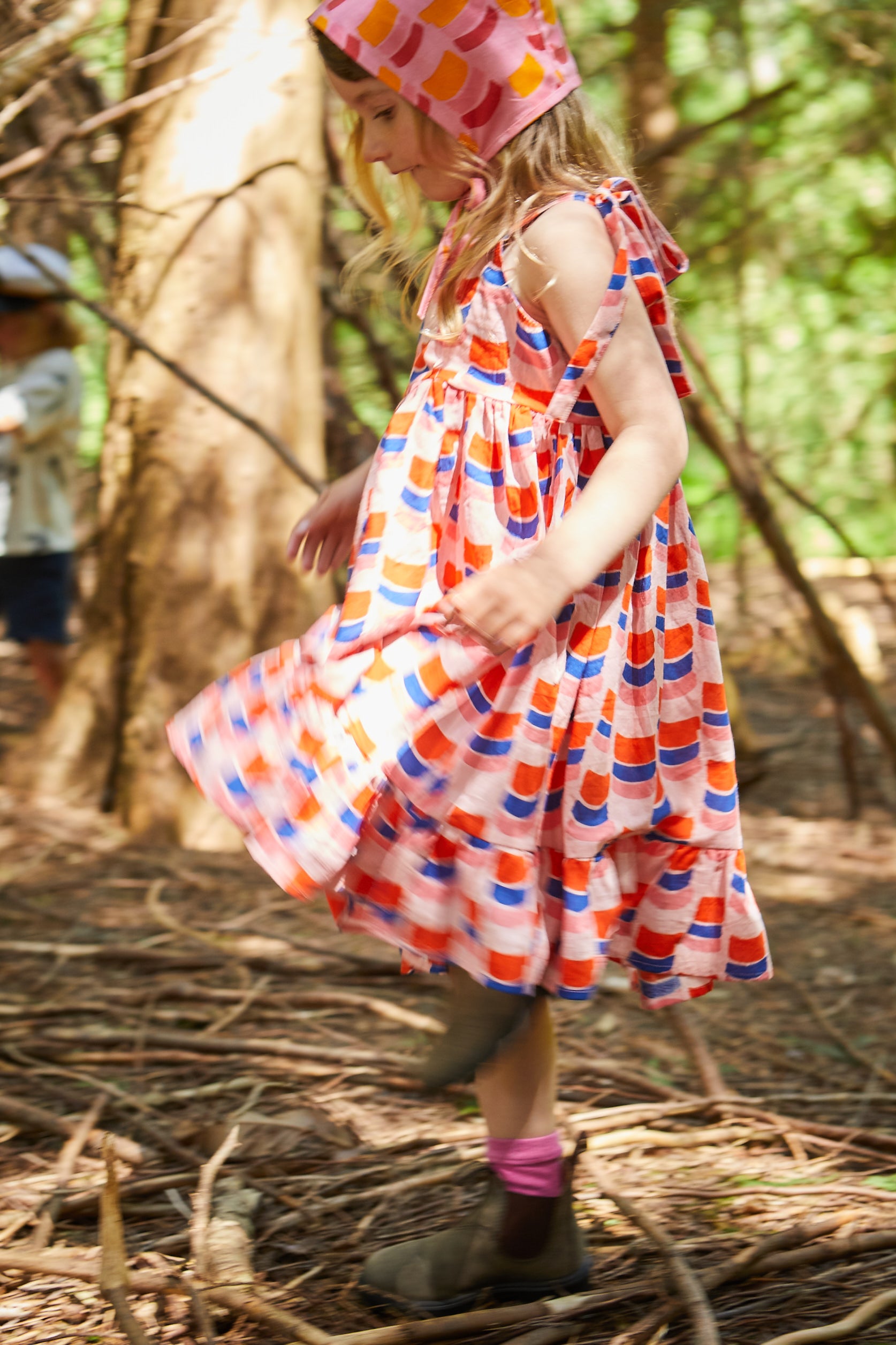 Cotton Butterfly Dress in 'Sunset Skies' 0-6yrs