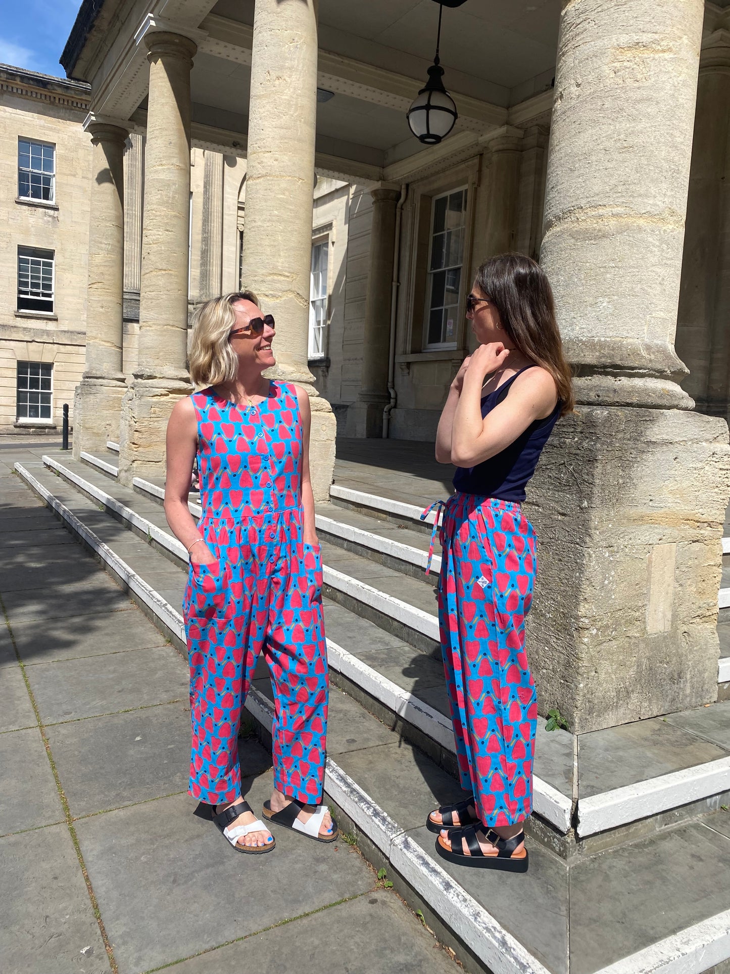 Andy Dungarees in 'Blue Honey Heart'