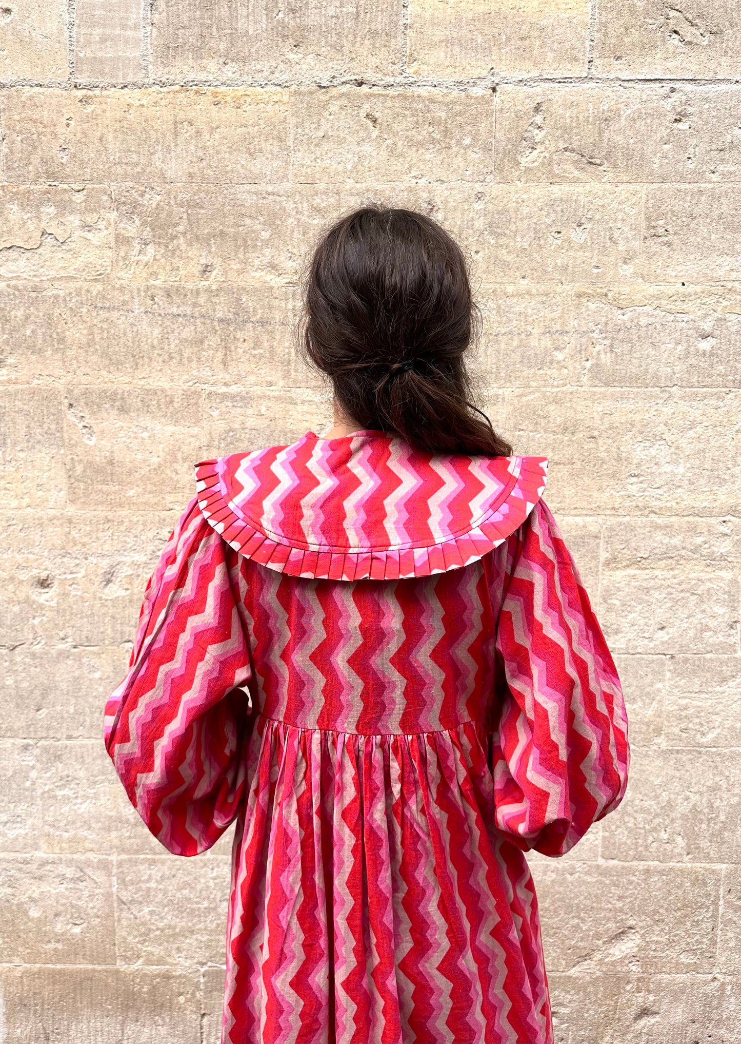 Reversible Heidi Collar in 'Pink Spark'