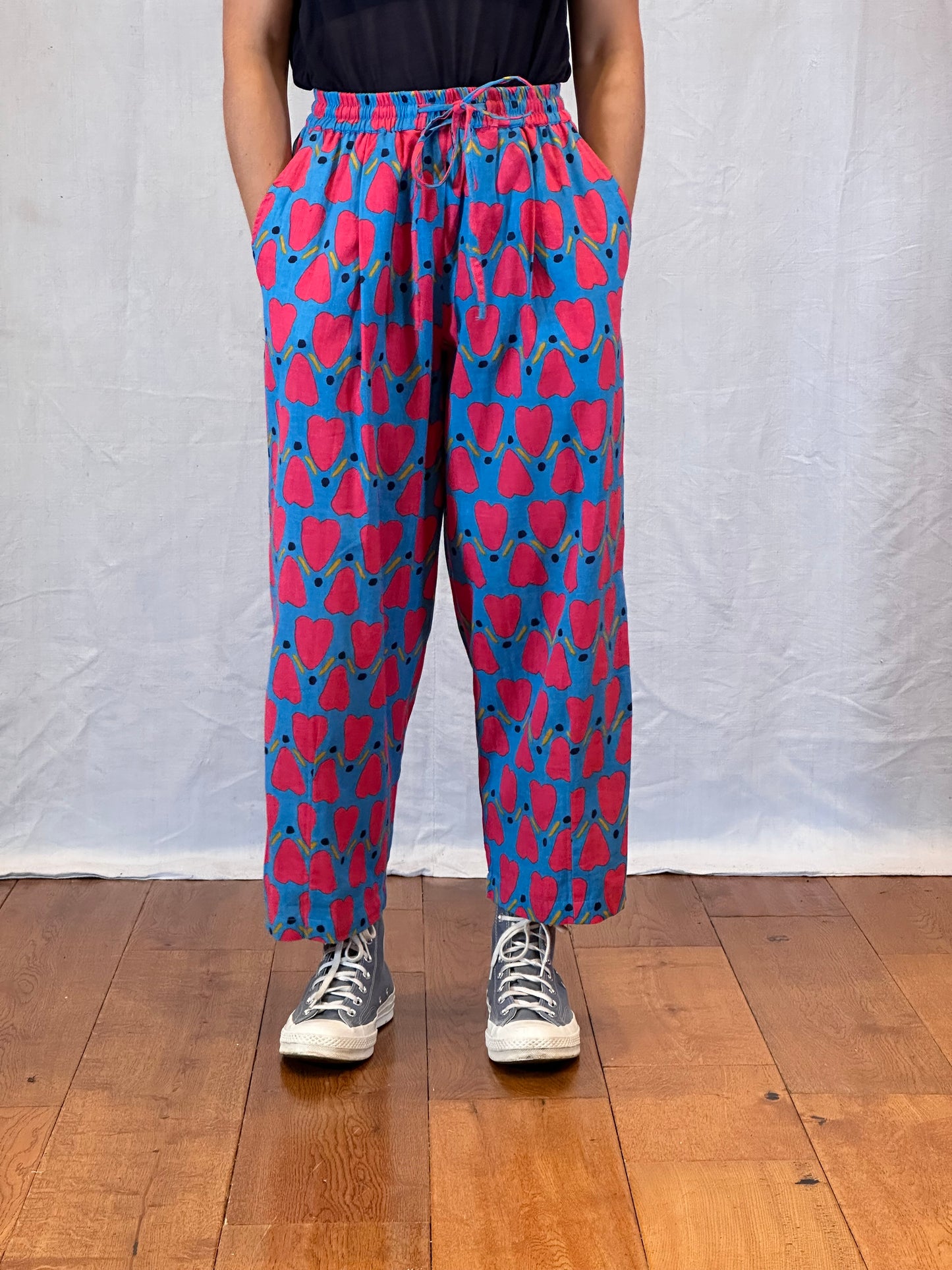 Anko Trousers in 'Blue Honey Heart'