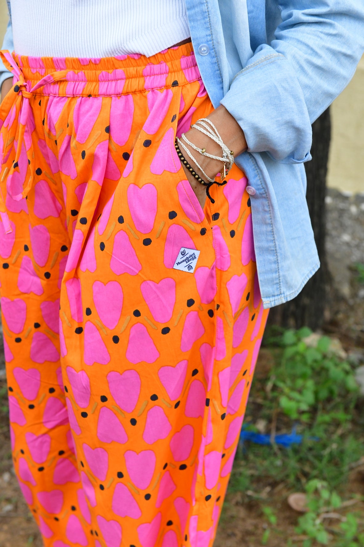 Anko Trousers in 'Orange Honey Heart'