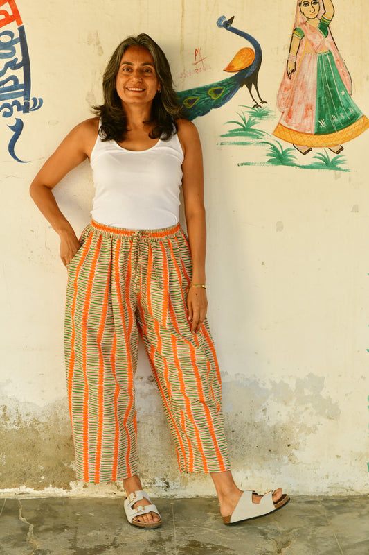 Anko Trousers in 'White Tulip'