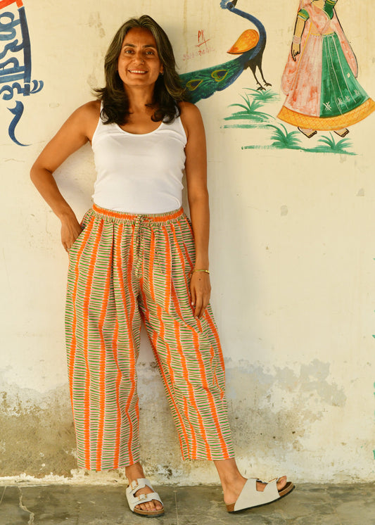 Anko Trousers in 'White Tulip'