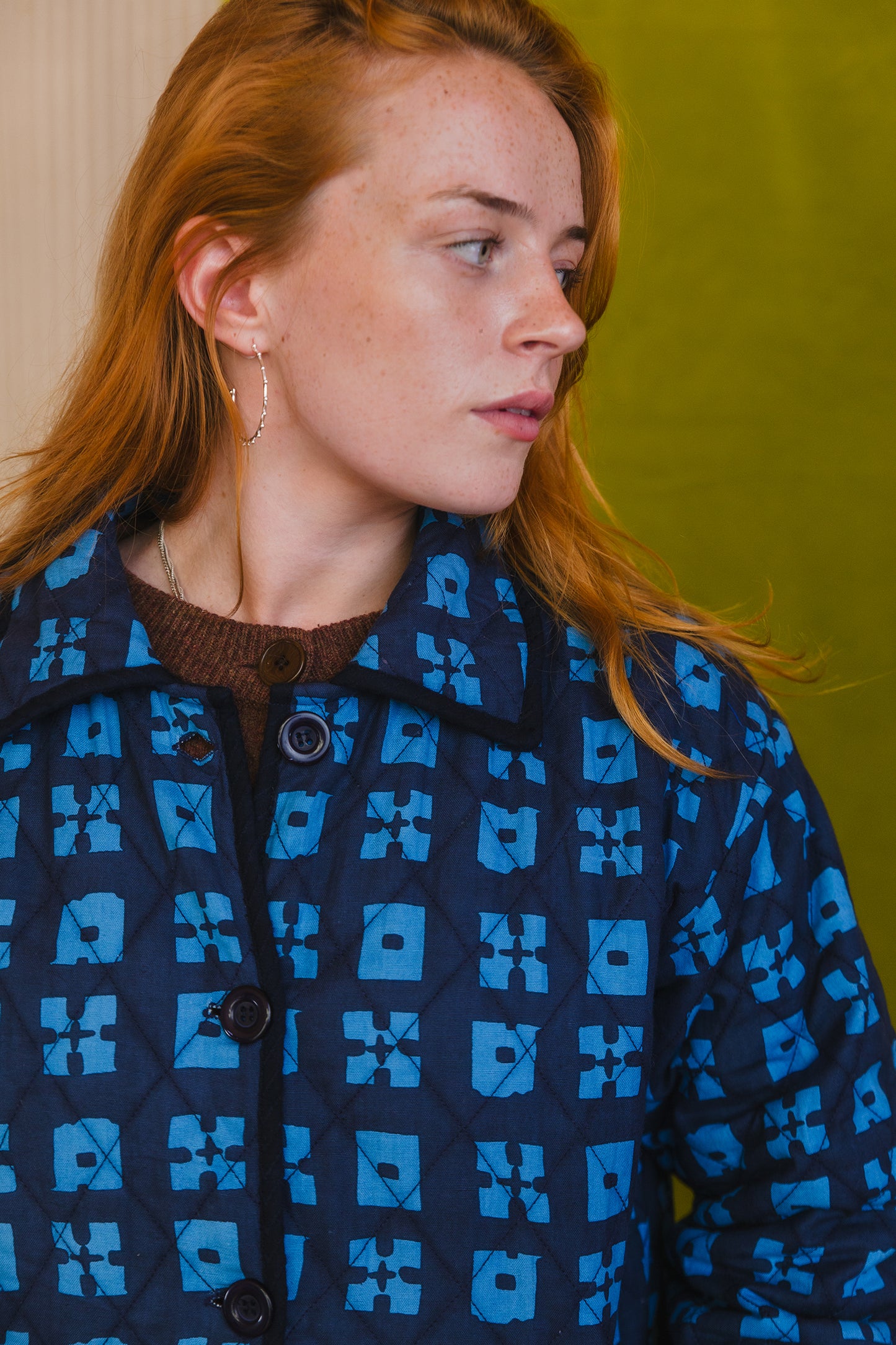 PRE-ORDER: Day Jacket in 'Indigo Chess Set'