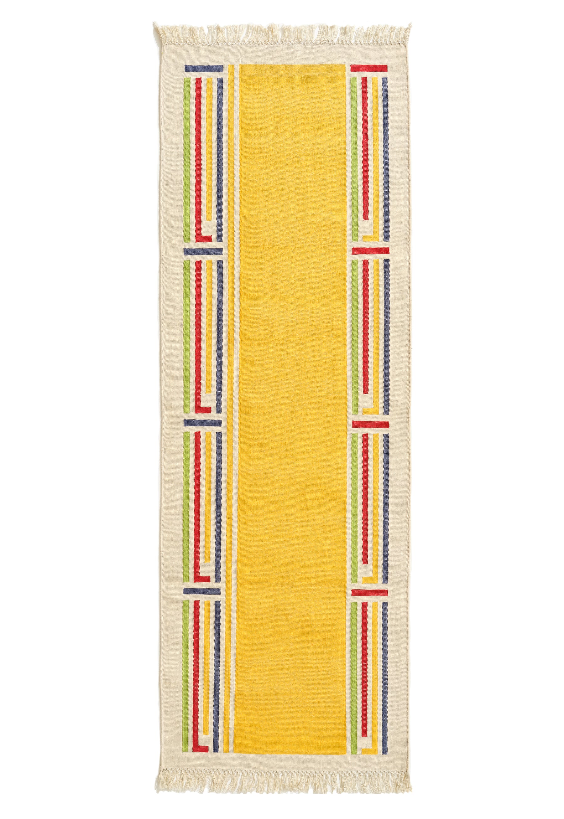 Easy Lines - Handwoven cotton Dhurrie