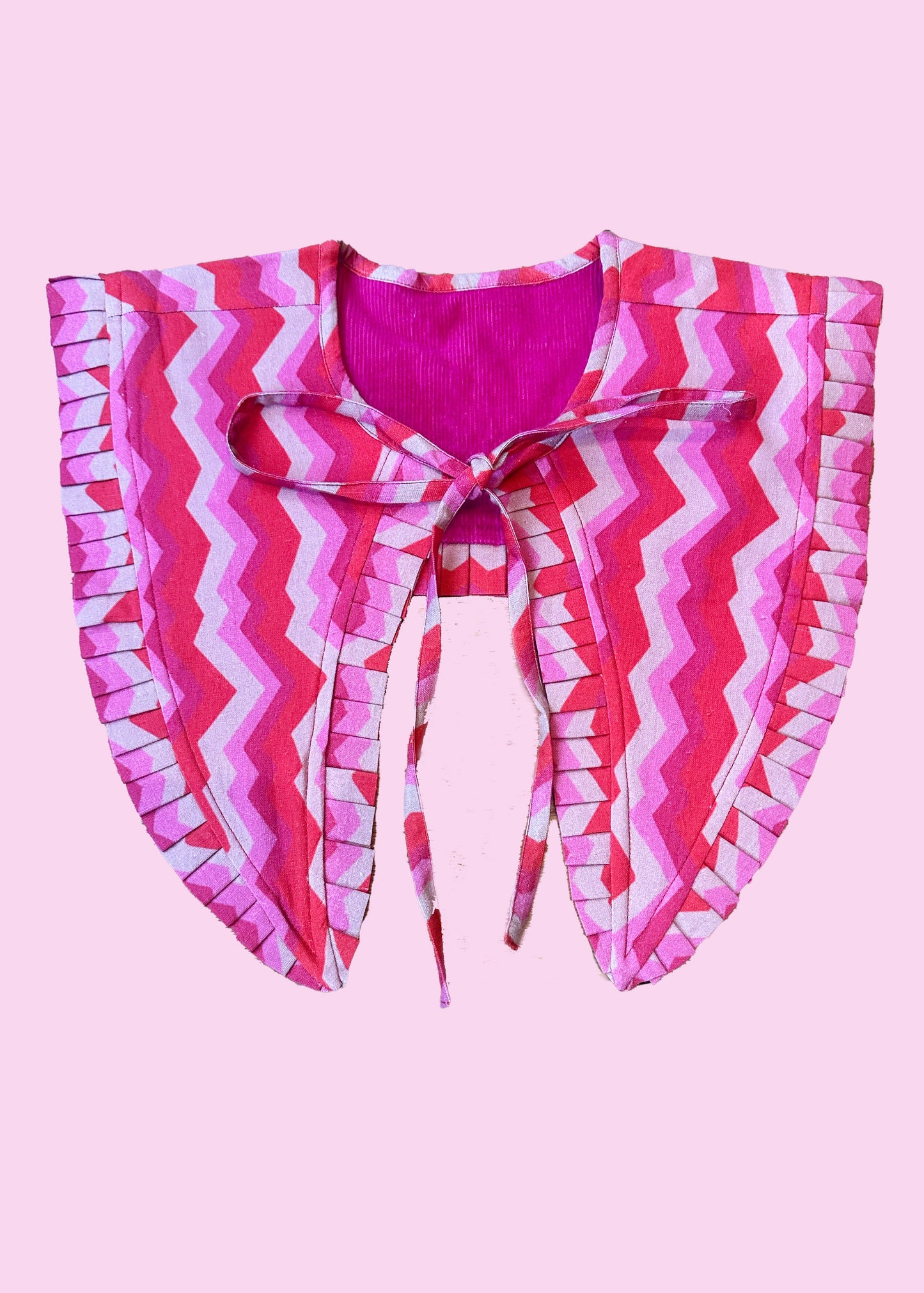 Reversible Heidi Collar in 'Pink Spark'