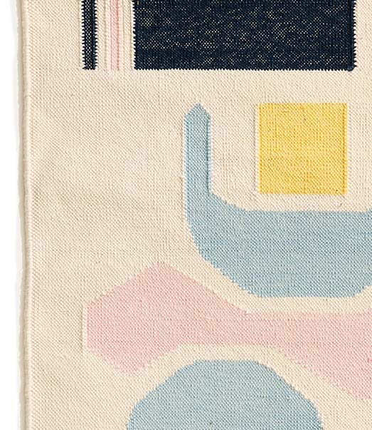Humpty Dumpty Runner - Handwoven cotton Dhurrie