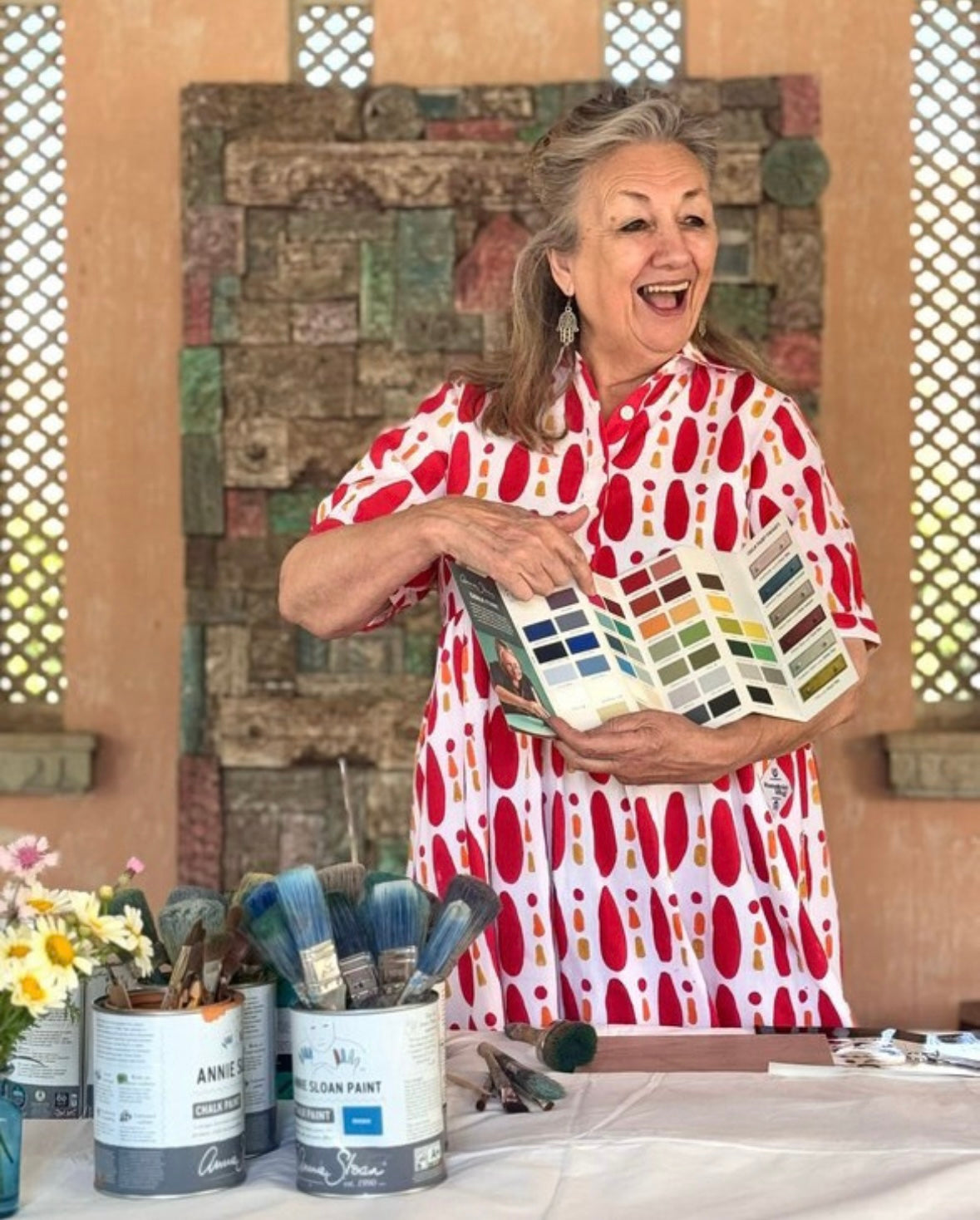 Pattern & Colour Workshop with Tristan Merriam of Doghead Designs and Annie Sloan brand ambassador