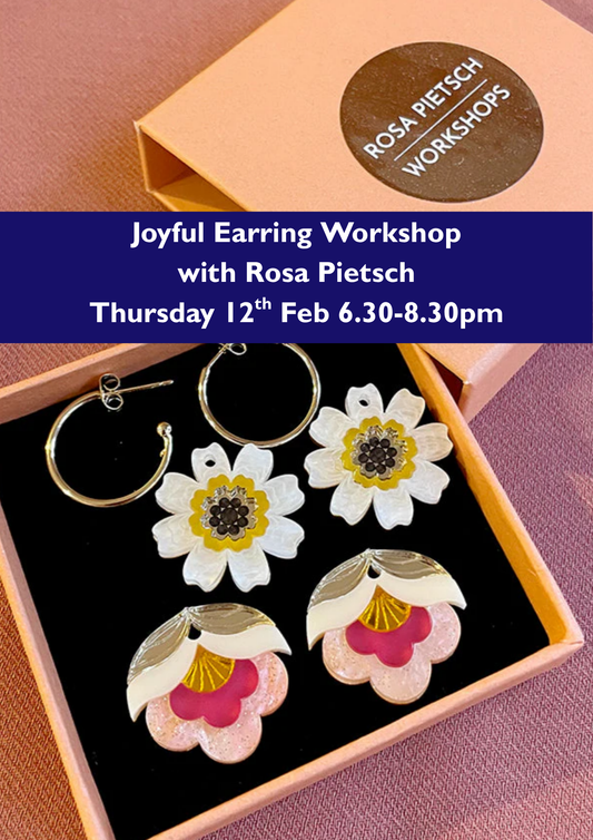 Create a pair of Joyful Earrings with Rosa Pietsch