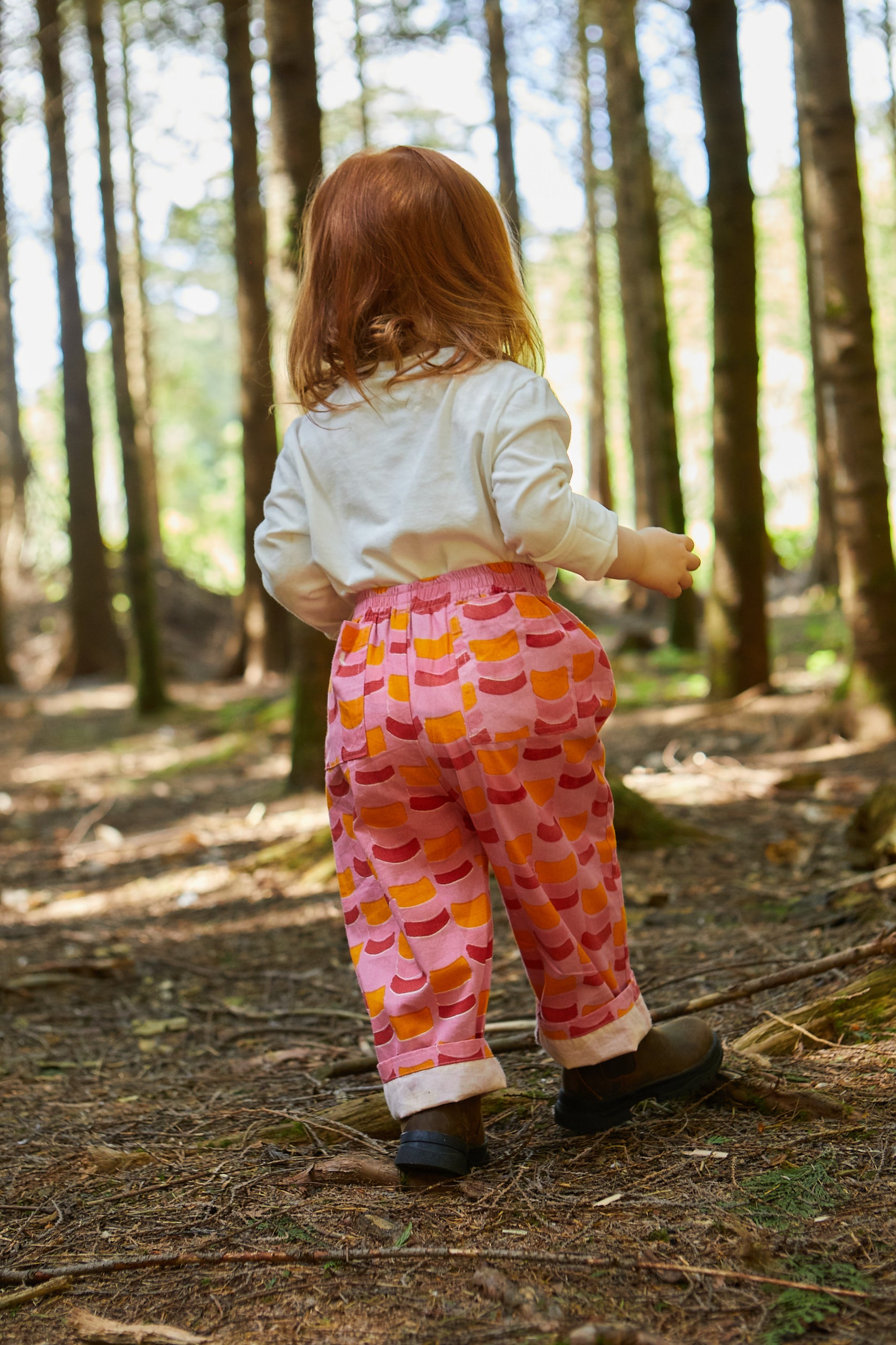 Kid's Trousers in 'Citrus Segment' 0-6 years