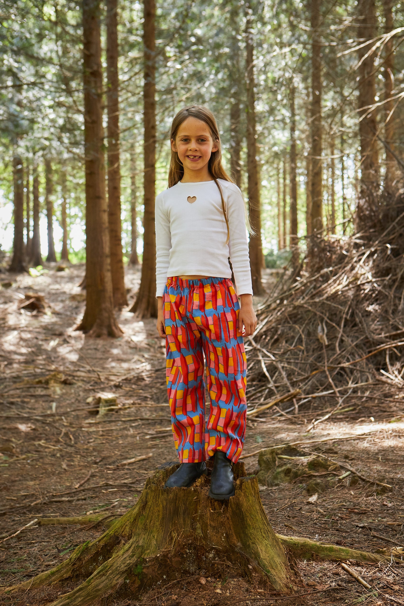 Kid's Trousers in 'Battenburg' 0-6yrs