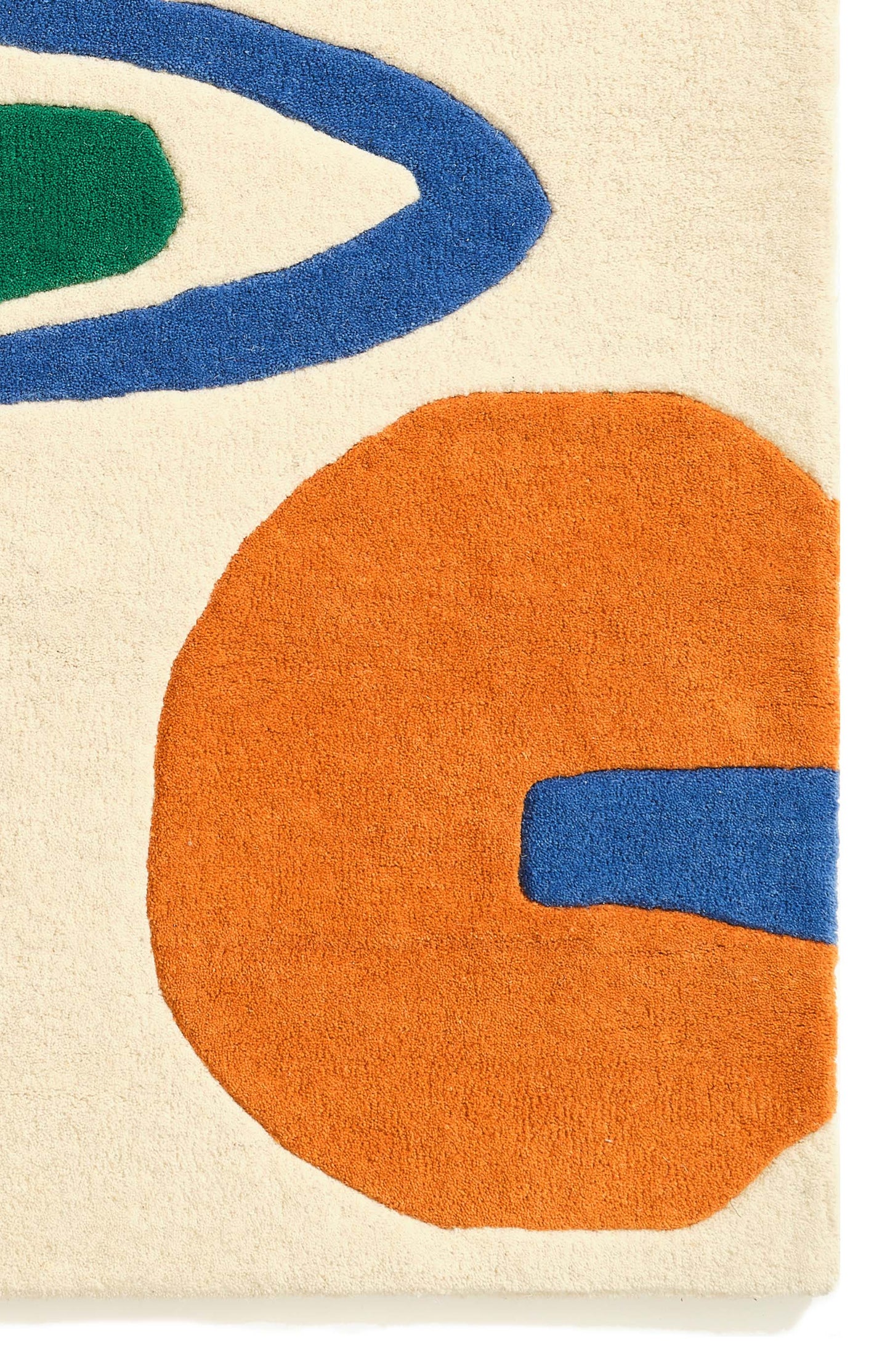 Tufted Wool Rug in 'Lizard Lounge'