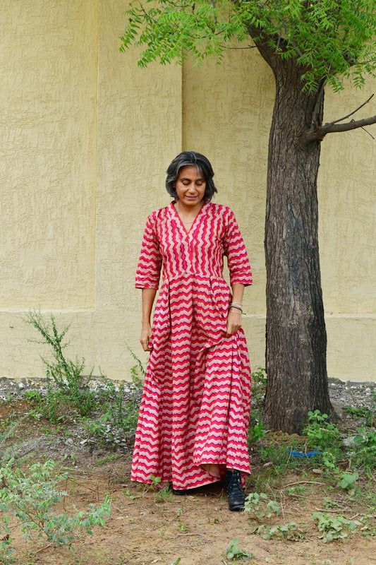 Lydia Dress in 'Pink Spark'