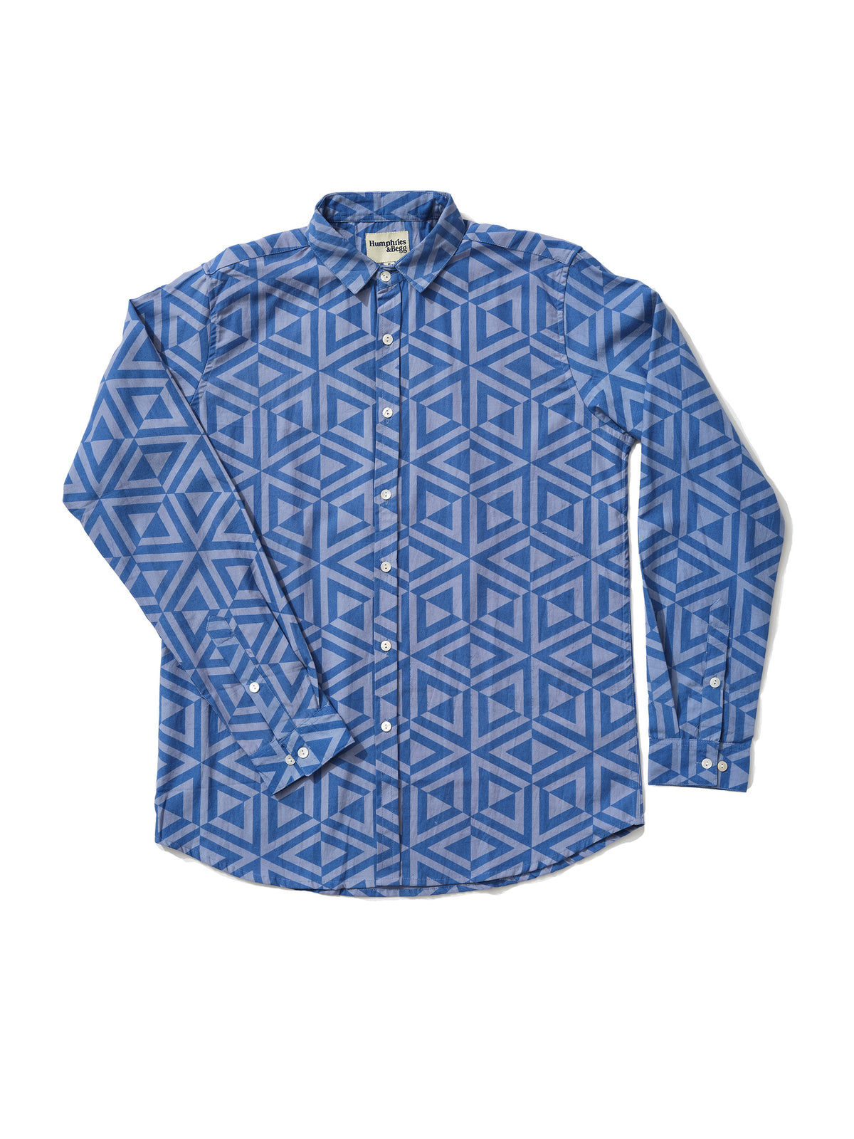 Men's Shirt in 'Sky Blue Honeycomb'