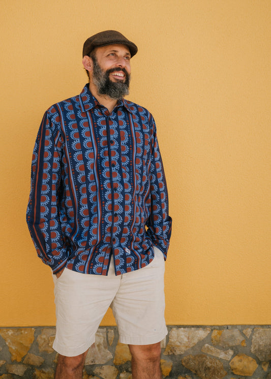 Robbie Shirt in 'Burgundy Bead'