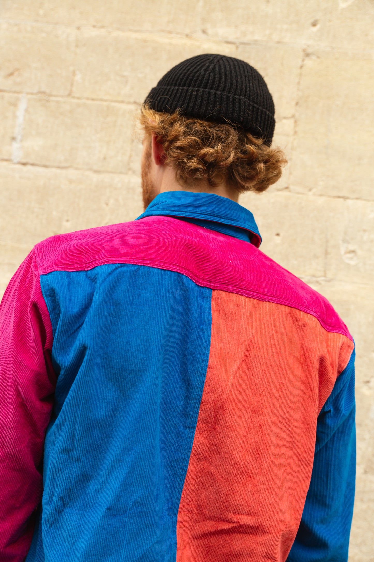 Cord shirt, Corduroy shirt, colourful shirt, patchwork shirt, patchwork trousers, colourful cord trousers, colourful corduroy trousers, patchwork cord, colourful trousers