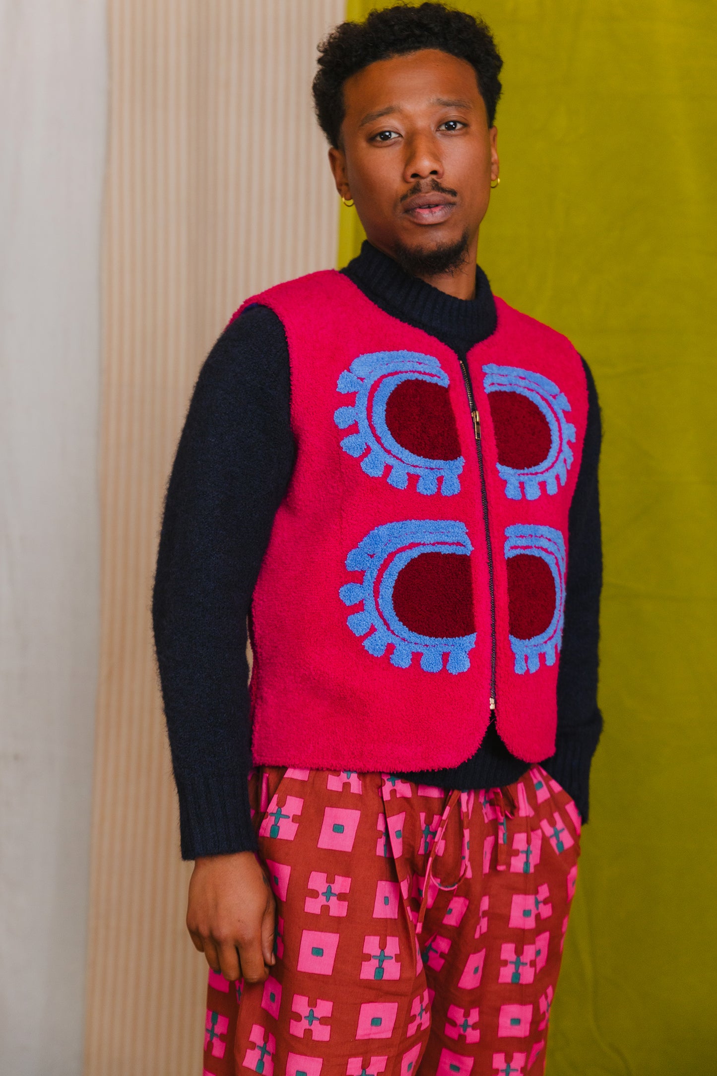 Patty Waistcoat in 'Raspberry Sunset'
