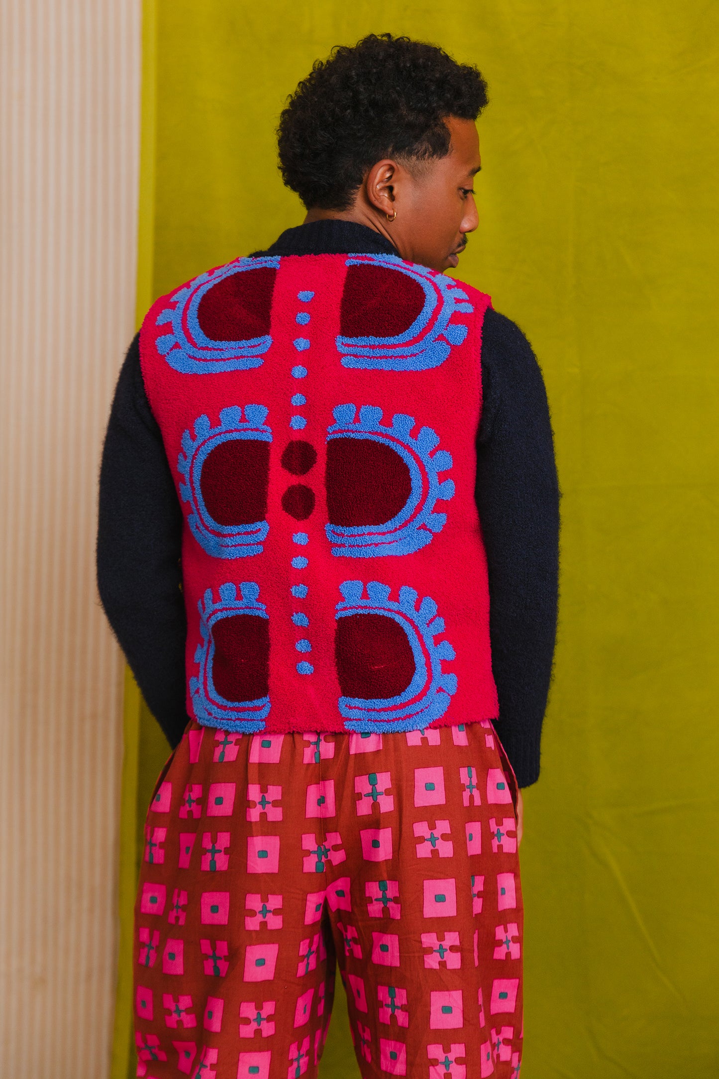 Patty Waistcoat in 'Raspberry Sunset'