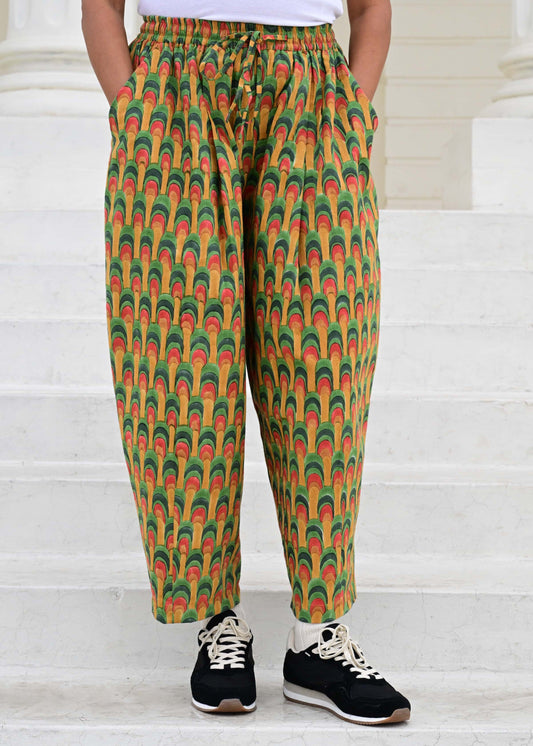Anko Trousers in 'Peacock Fan'