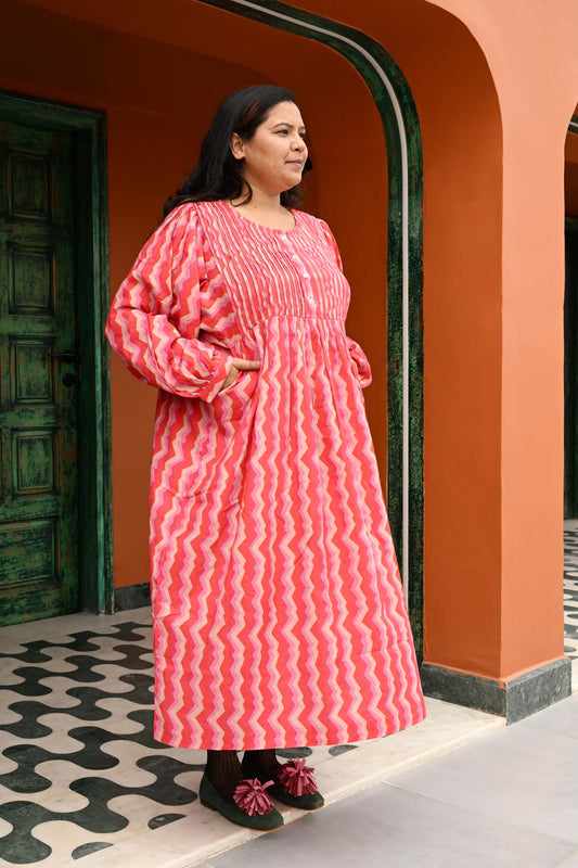 Heidi Dress in 'Pink Spark'