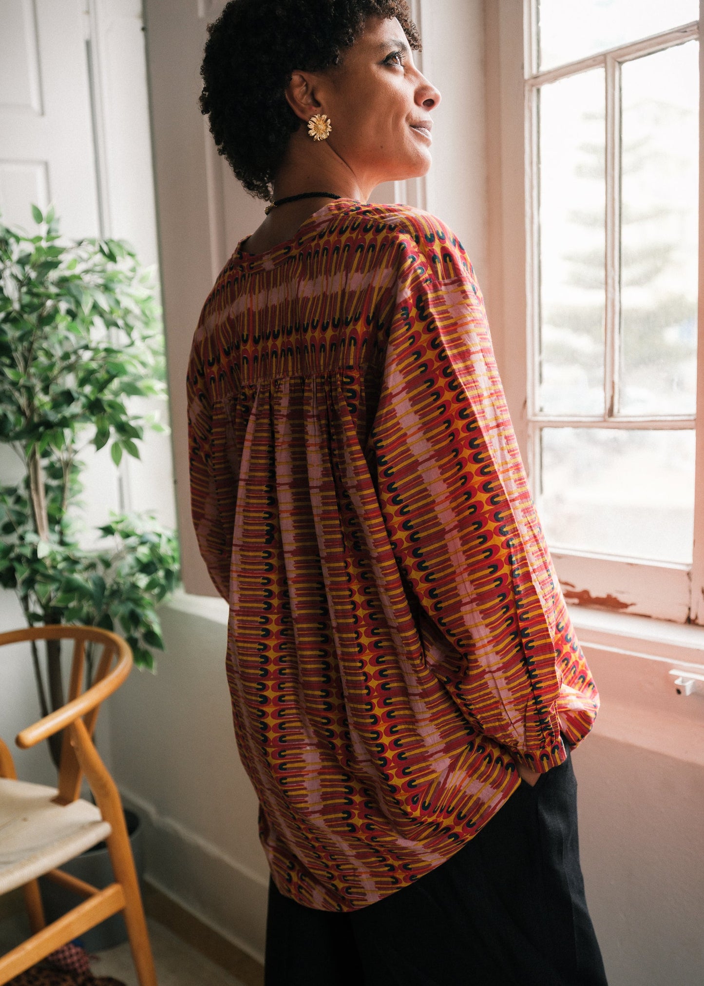 Rita Blouse in 'Rainbow Stairs'