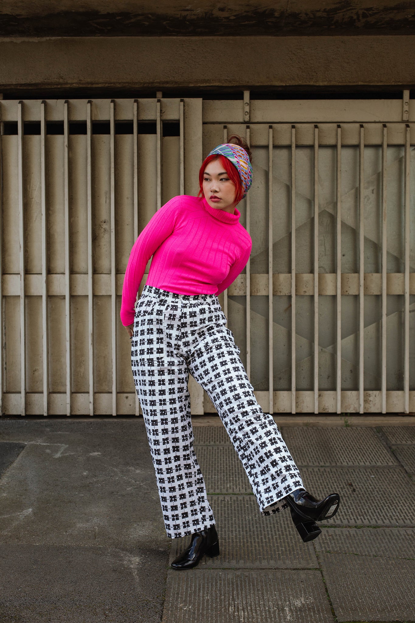 Utility trousers in 'Bric a Brac' print