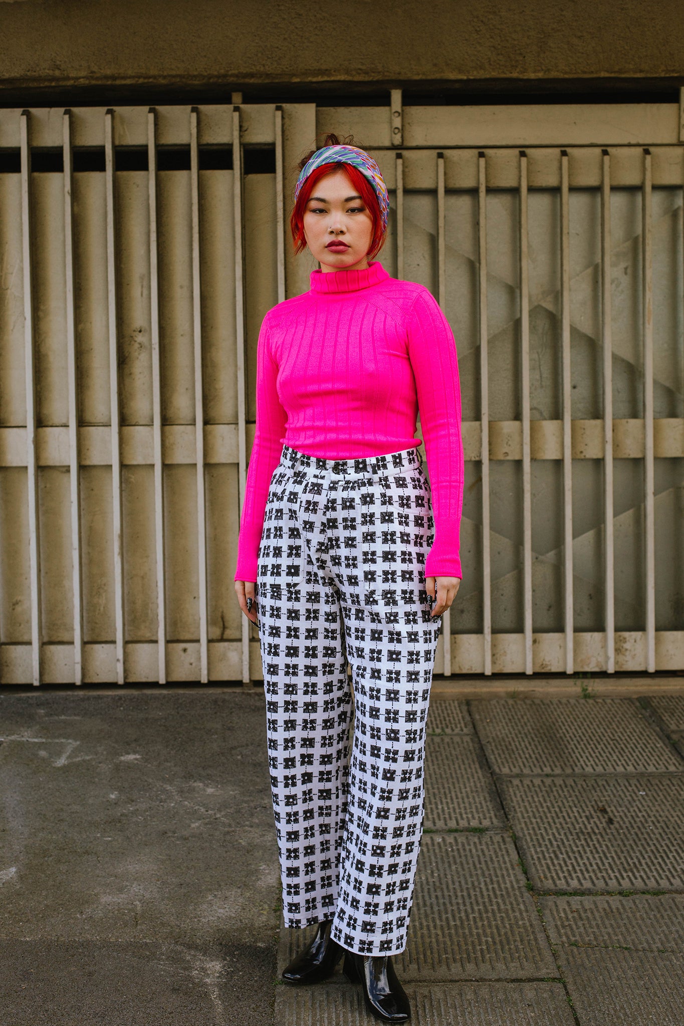 Utility trousers in 'Bric a Brac' print