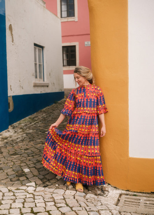 Frida Dress in 'Waterfall'