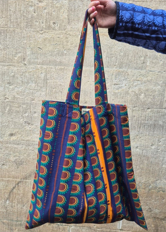 Giant Tote Bag in 'Golden Bead' Cotton