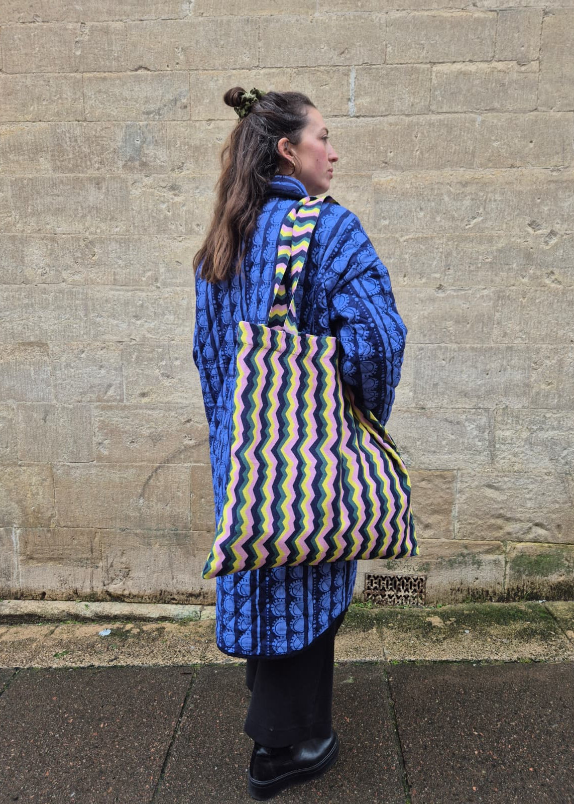 Giant Tote Bag in 'Distant Dream' Canvas