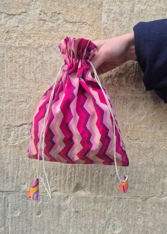 Draw String Bag 'Pink Spark'